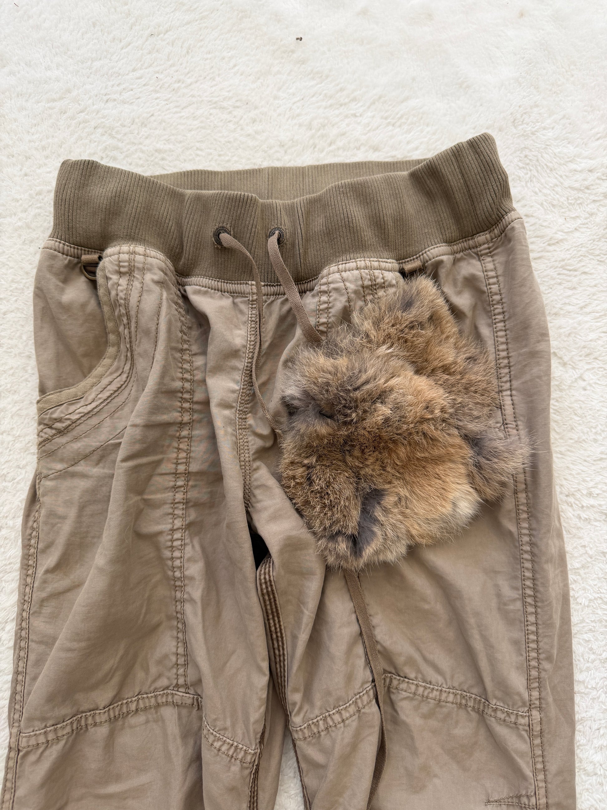 G.O.A Fur Attachment Militray Cargo Pants