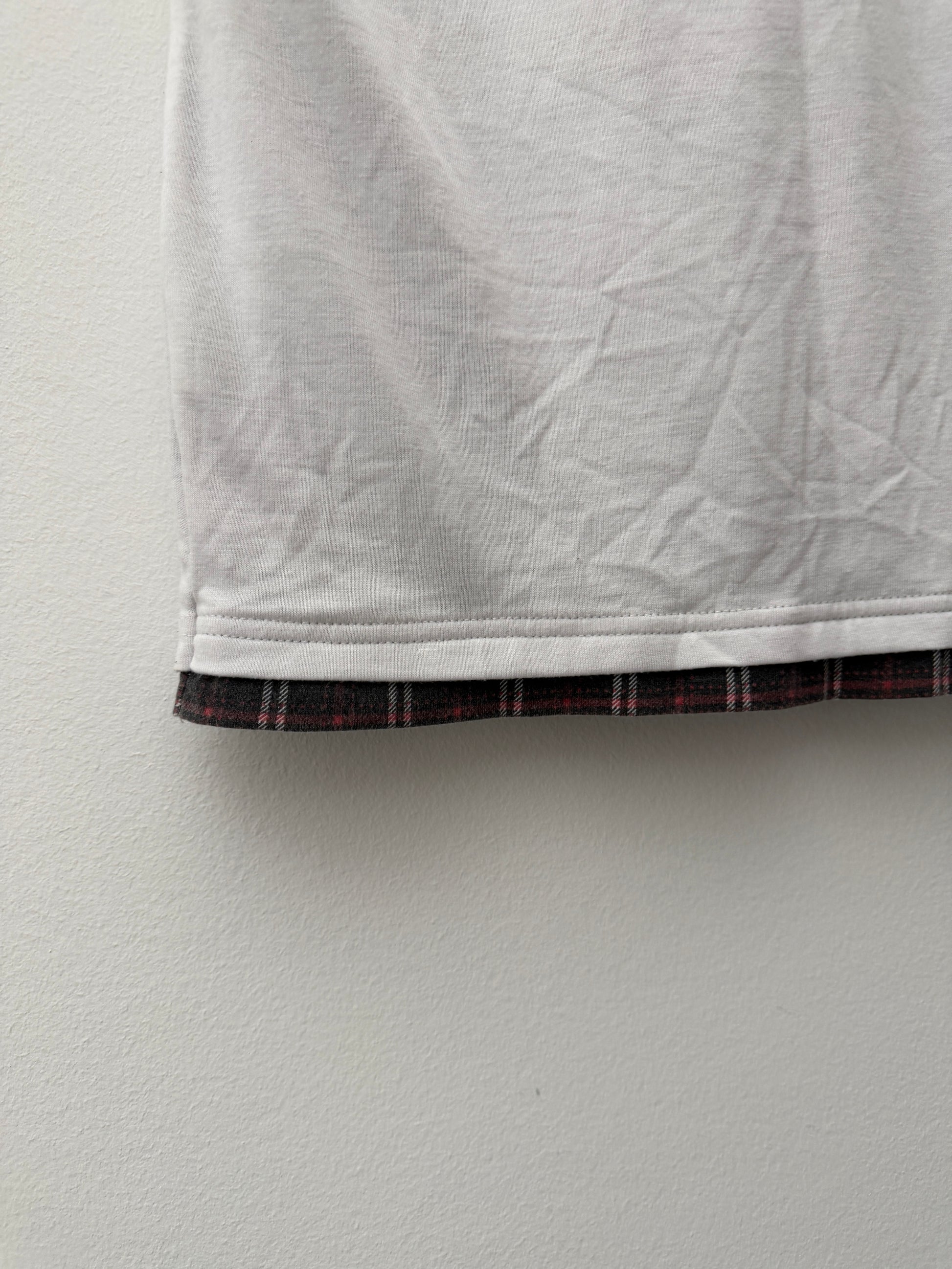 In The Attic Double Layered Poem Check Shirt