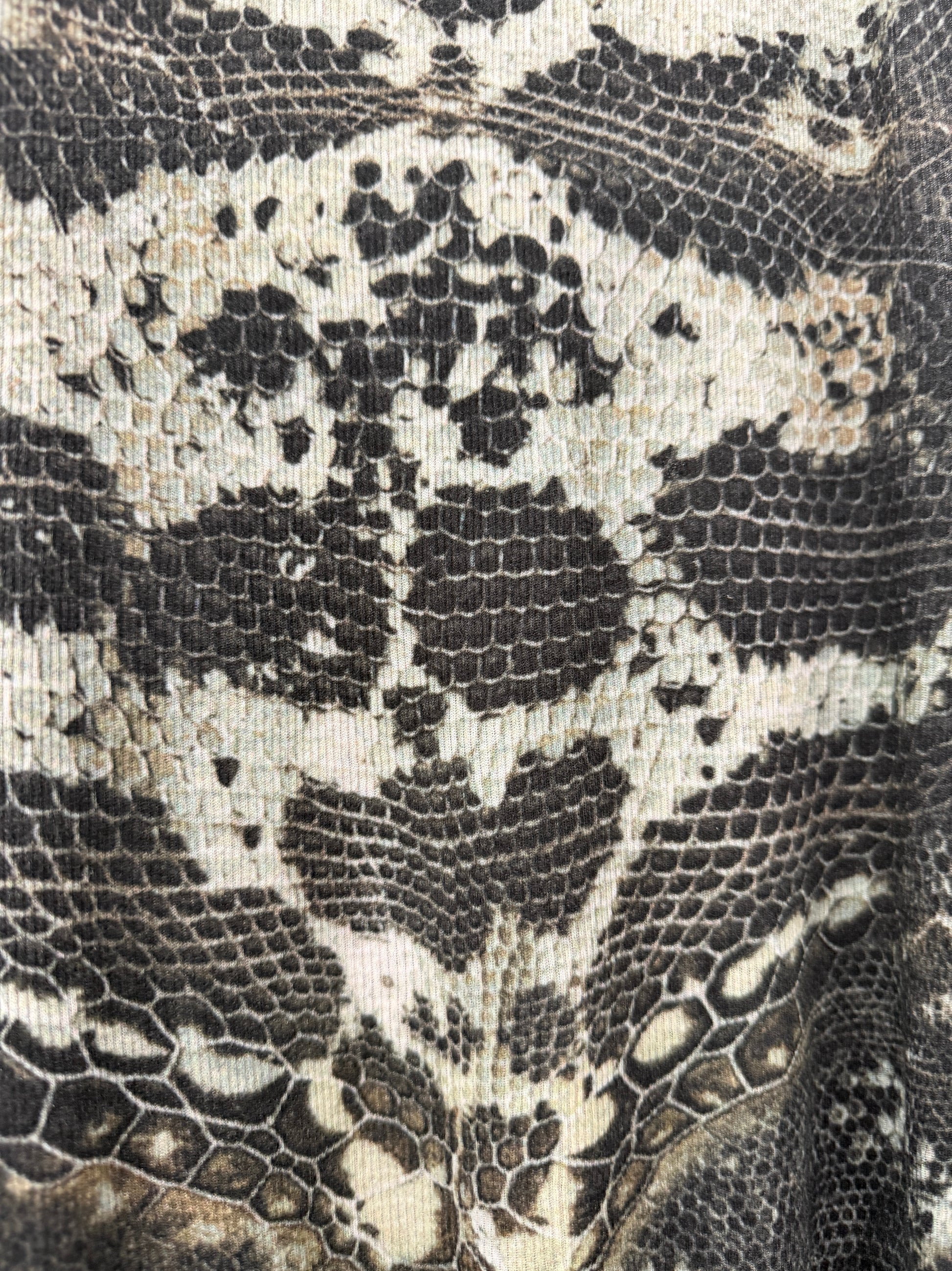 Ifsixwasnine Black snakeskin Tank Top