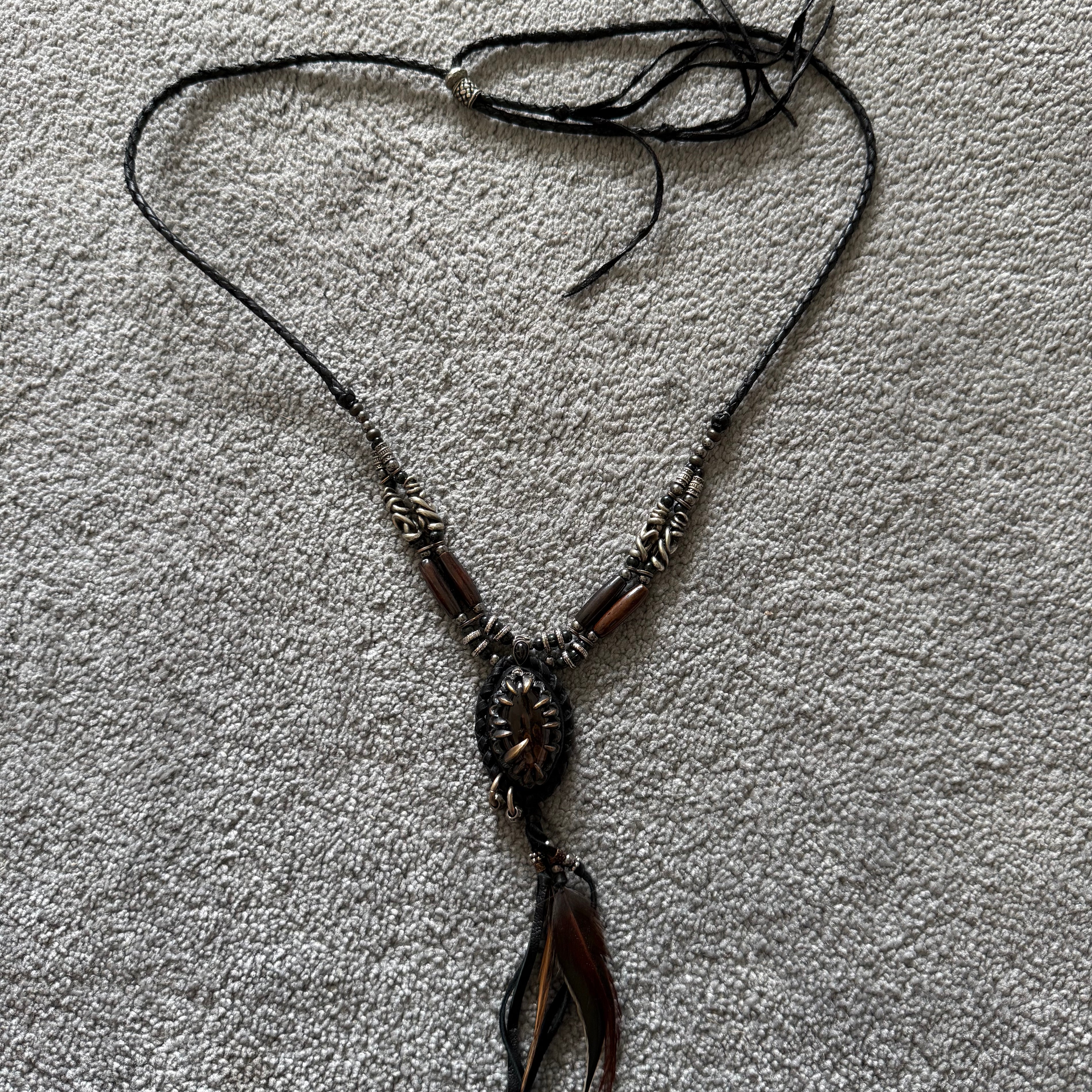14th Addiction Hyperclaw feather necklace