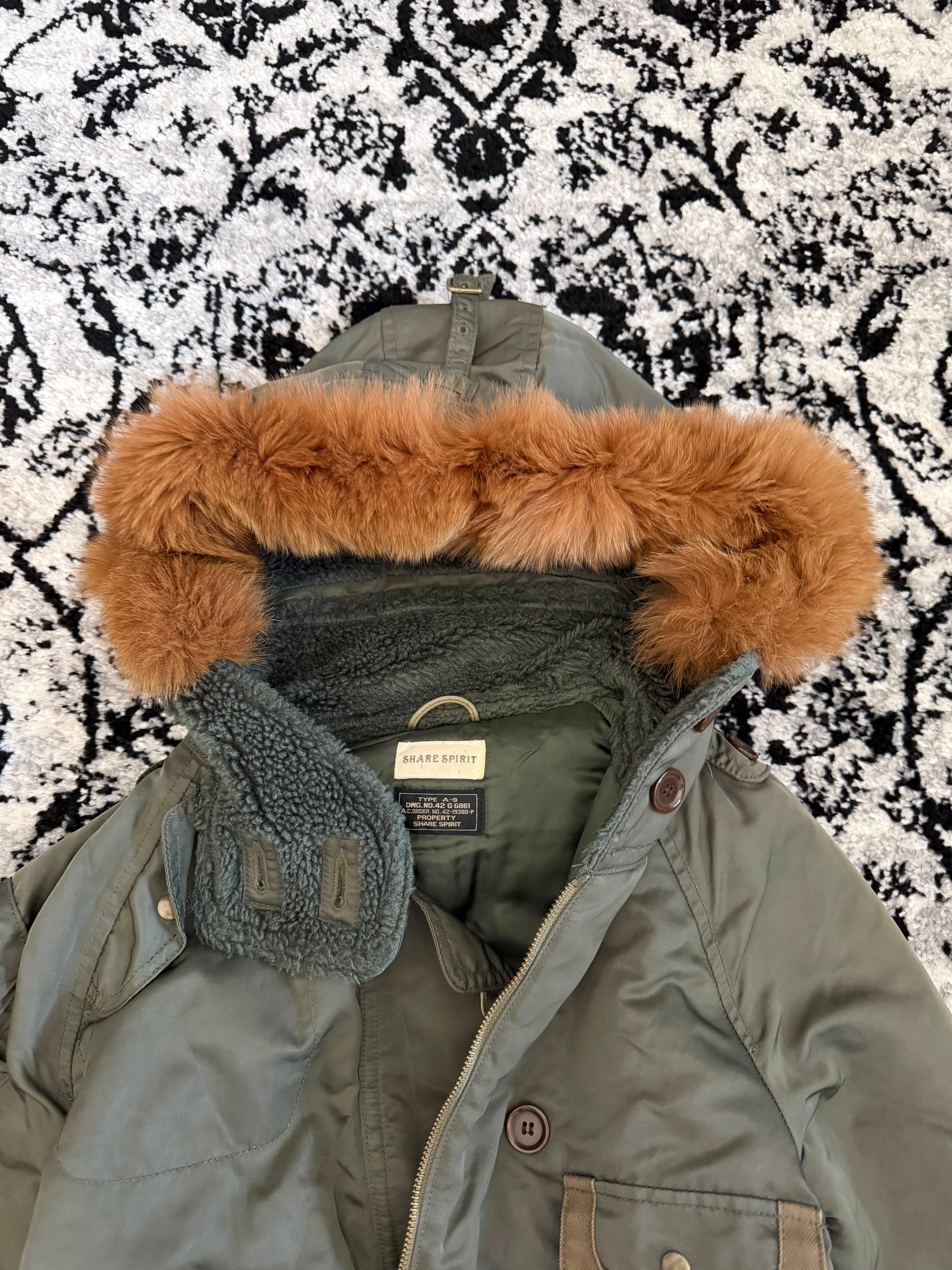 Share Spirit Fur Tactical Parka Jacket