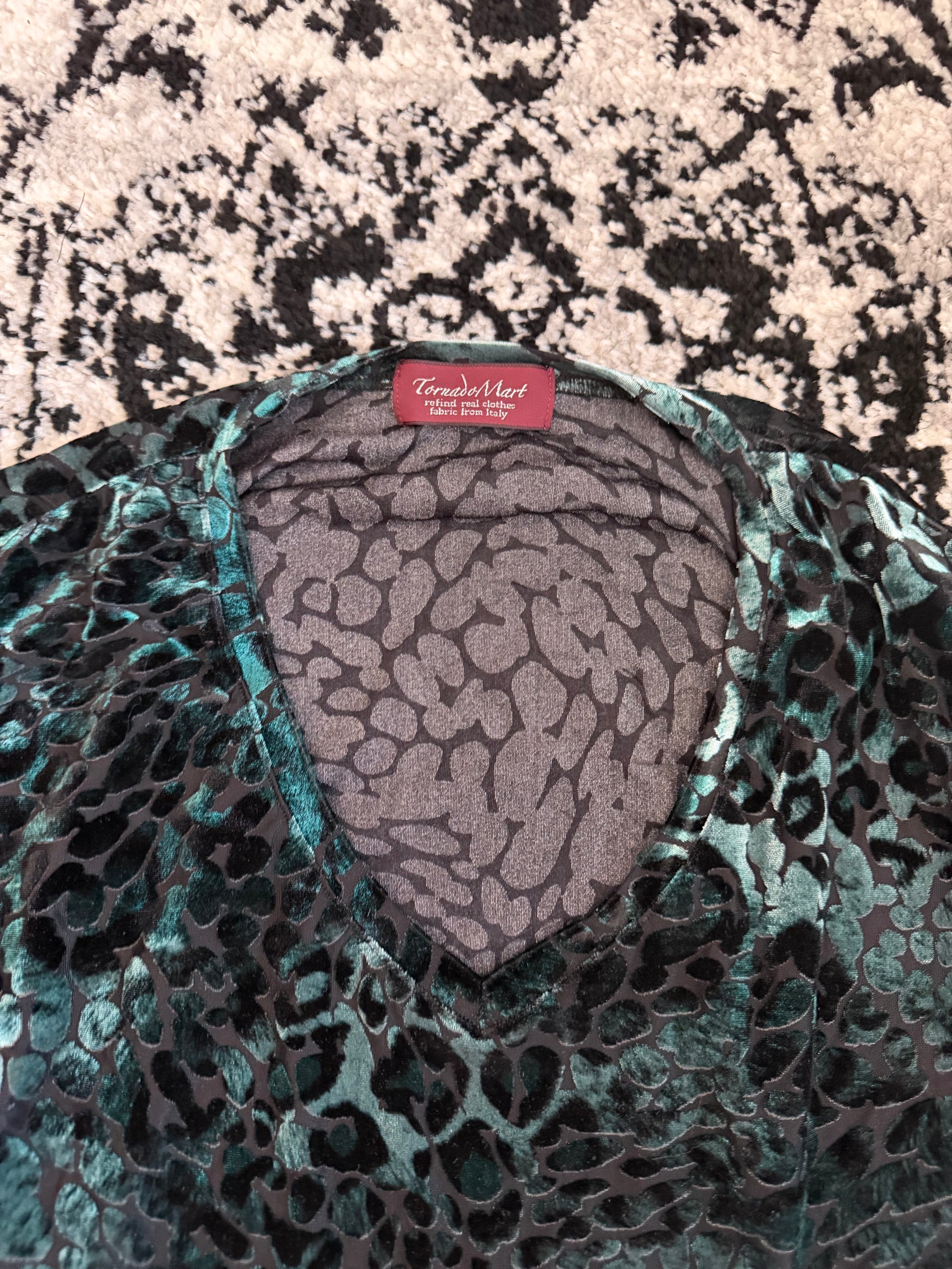 Tornado Mart Electric Leopard Velour Longsleeve
