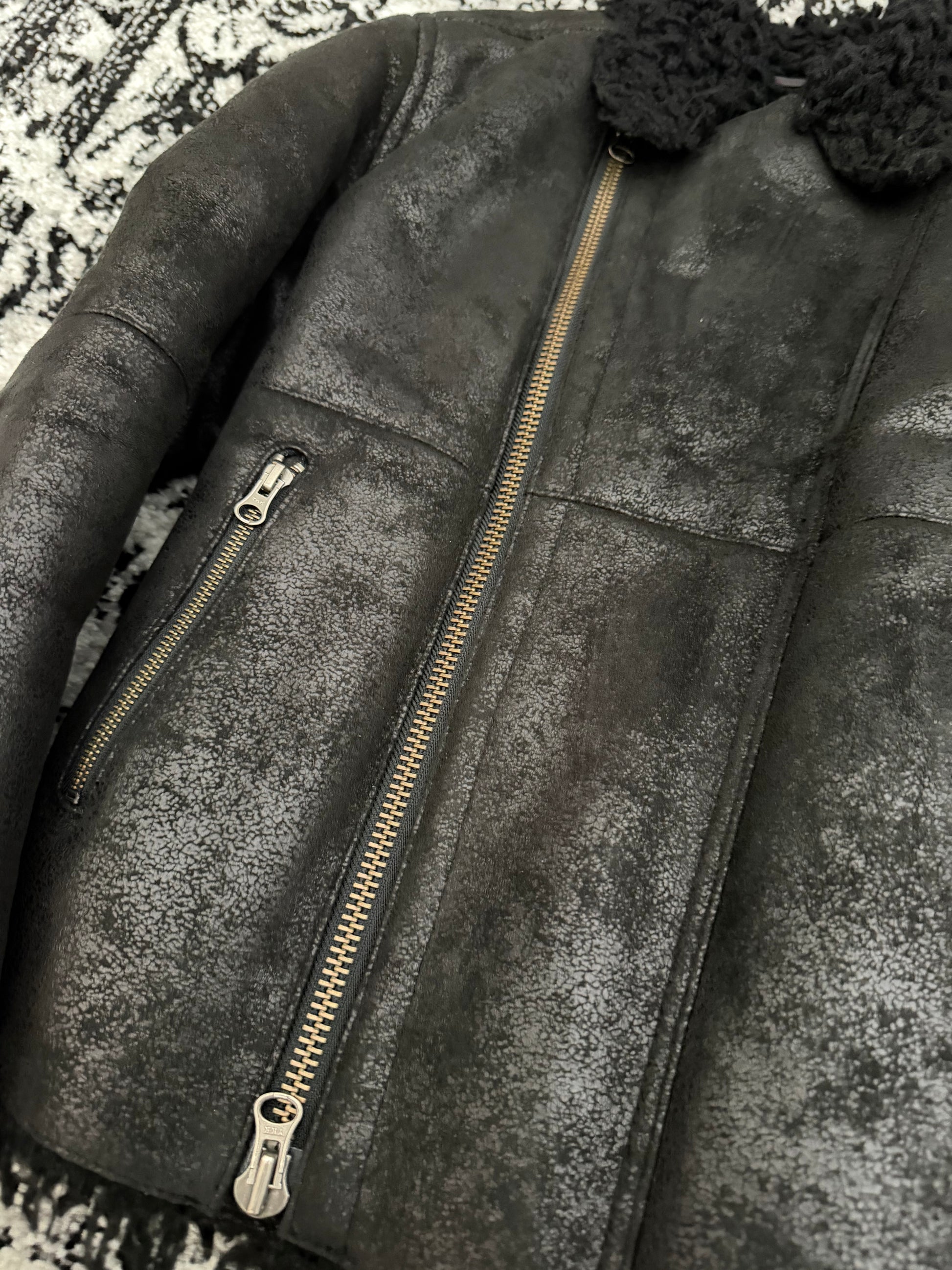 Custom Culture Waxed Fur Rider Jacket