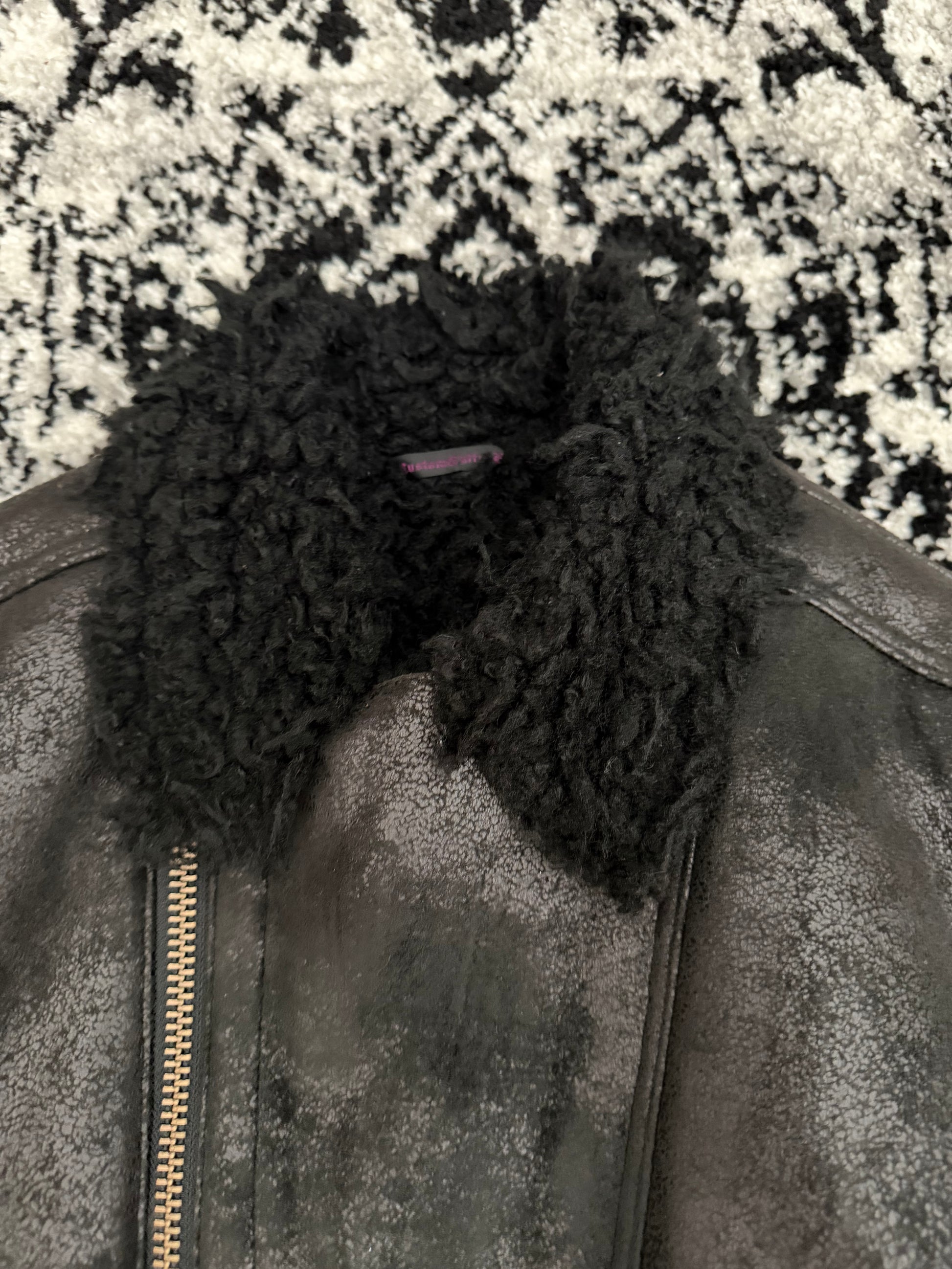 Custom Culture Waxed Fur Rider Jacket