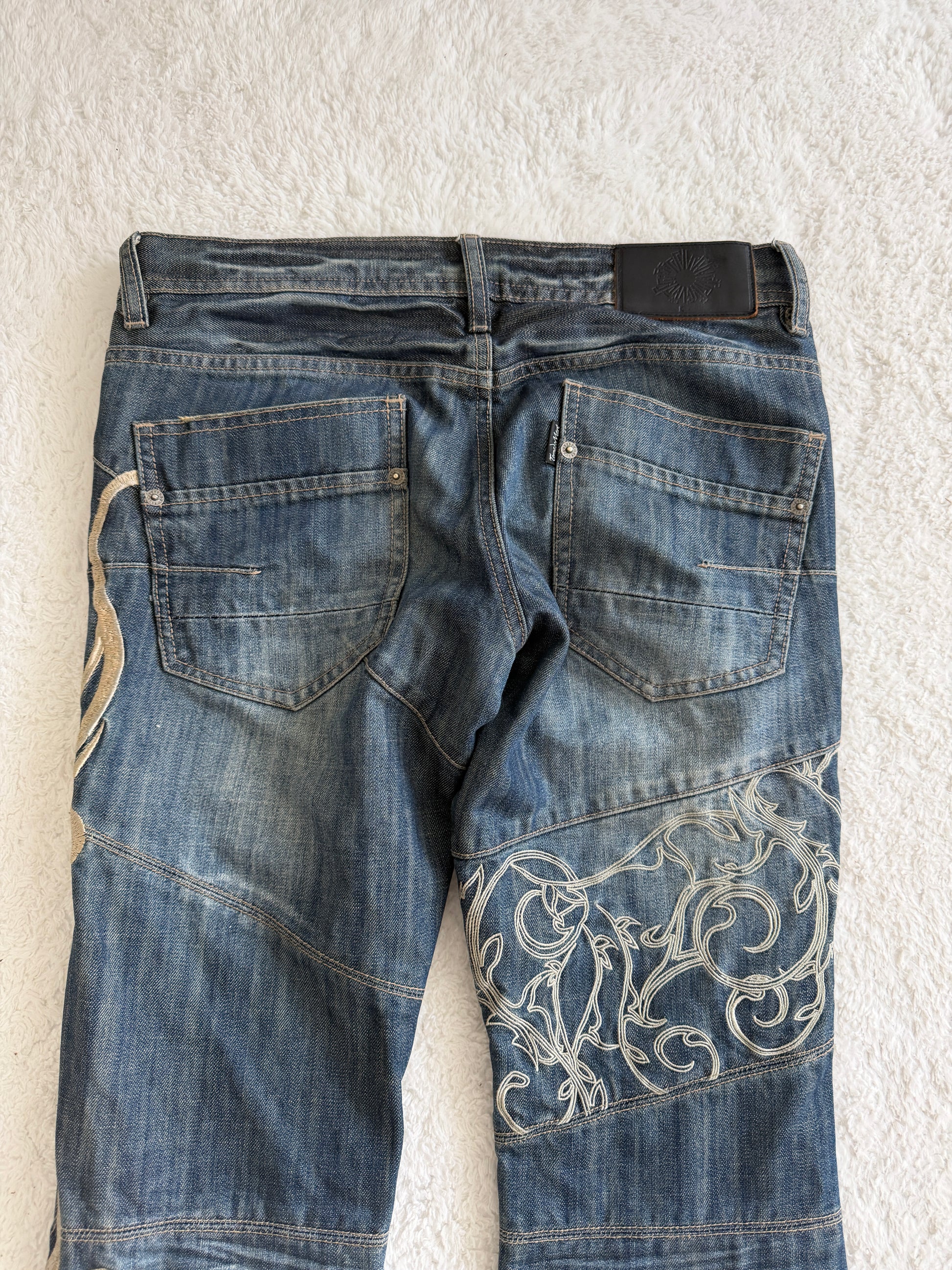 Tornado Mart Tribal Bell Bottoms
