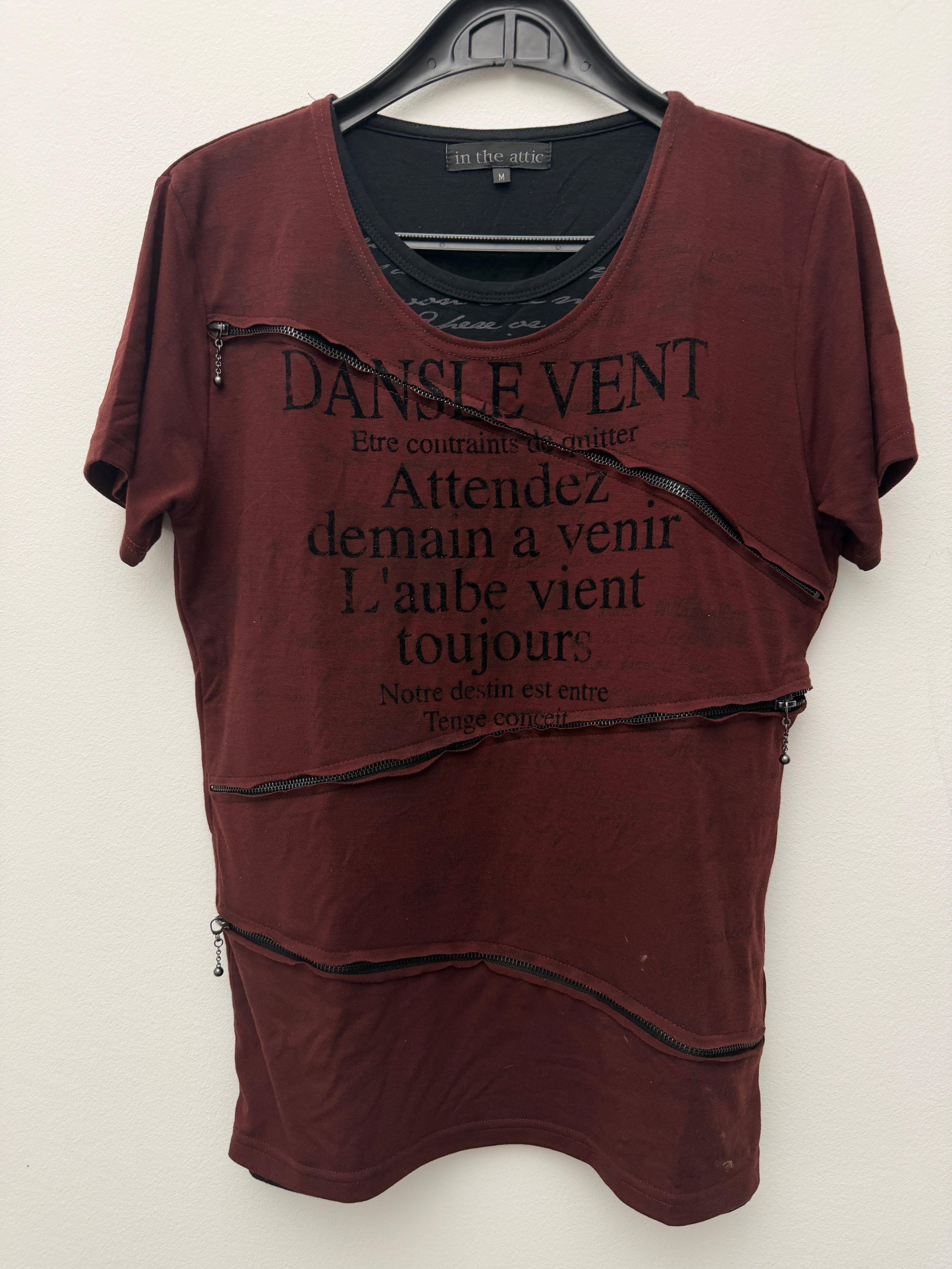 In The Attic 3x Zipper Poem Shirt