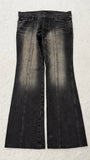 5351 Pour Les Hommes Snakeskin Patch Flared Denim