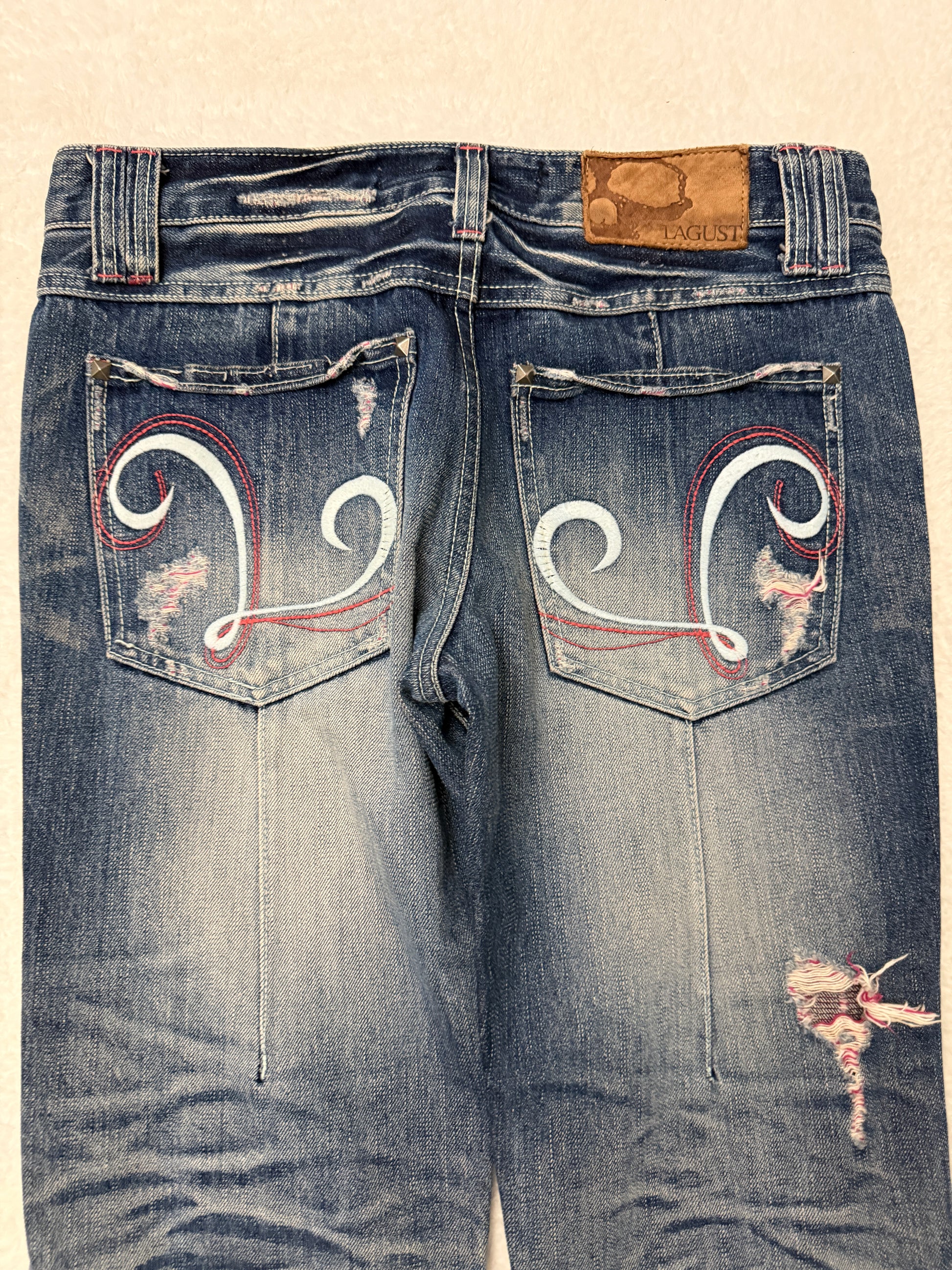 Lagust Studded Flamingo Bootcut Pants