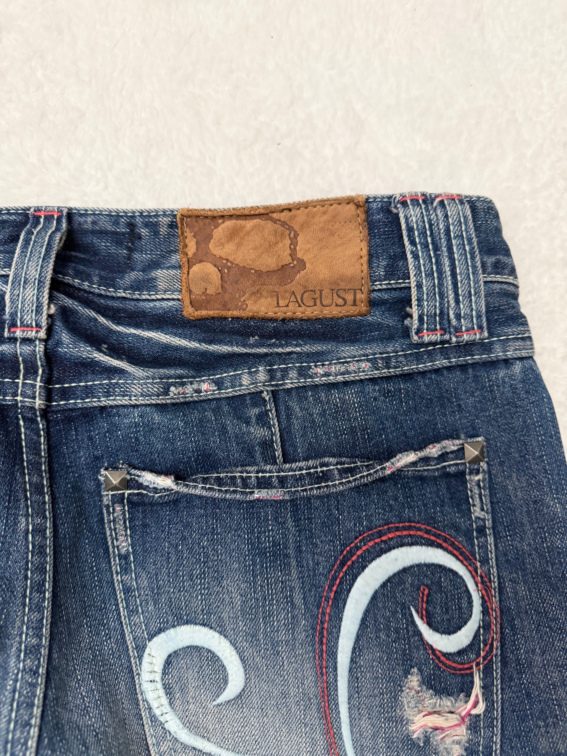 Lagust Studded Flamingo Bootcut Pants