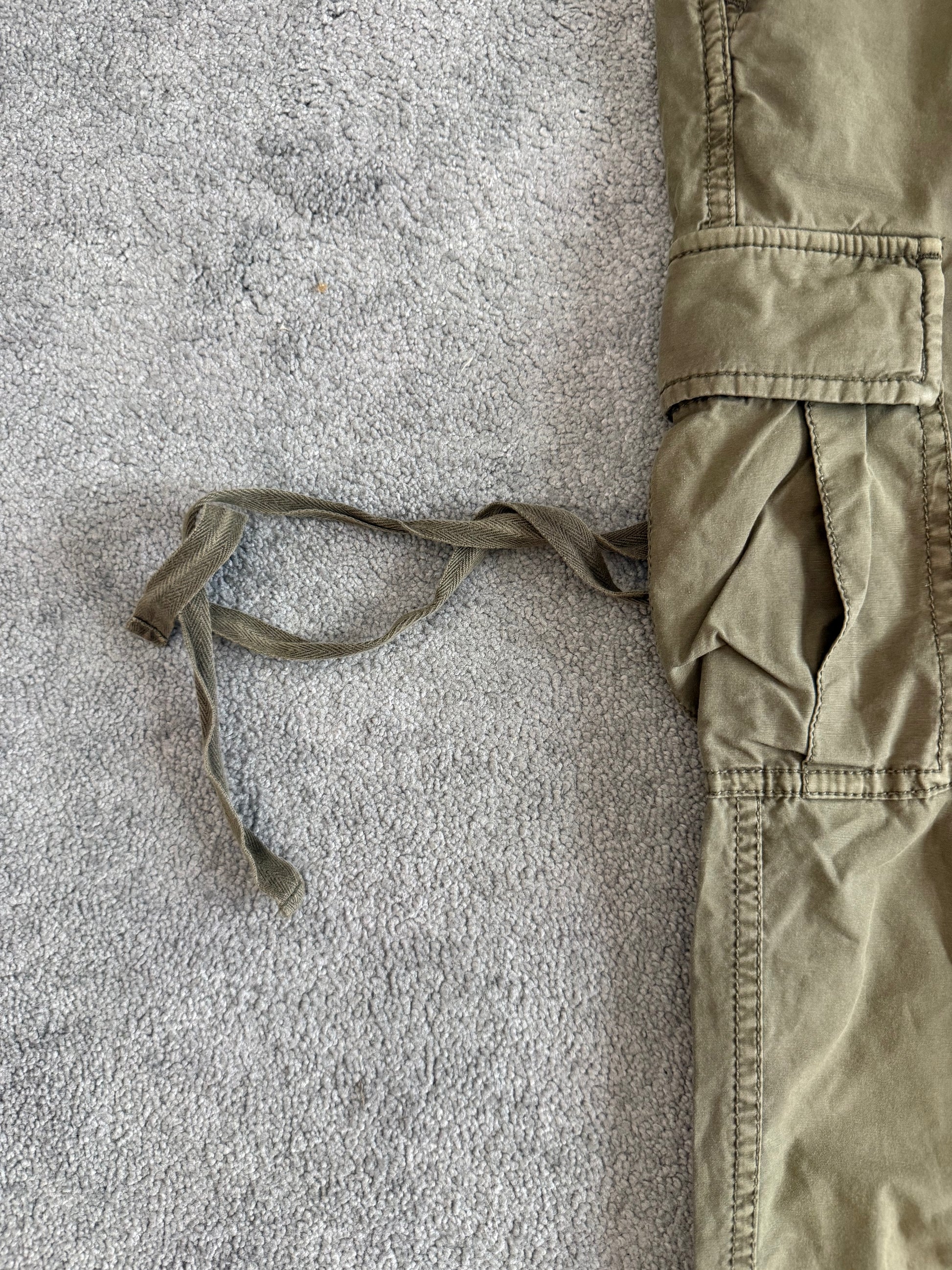 G.O.A military khaki tassels cargo pants