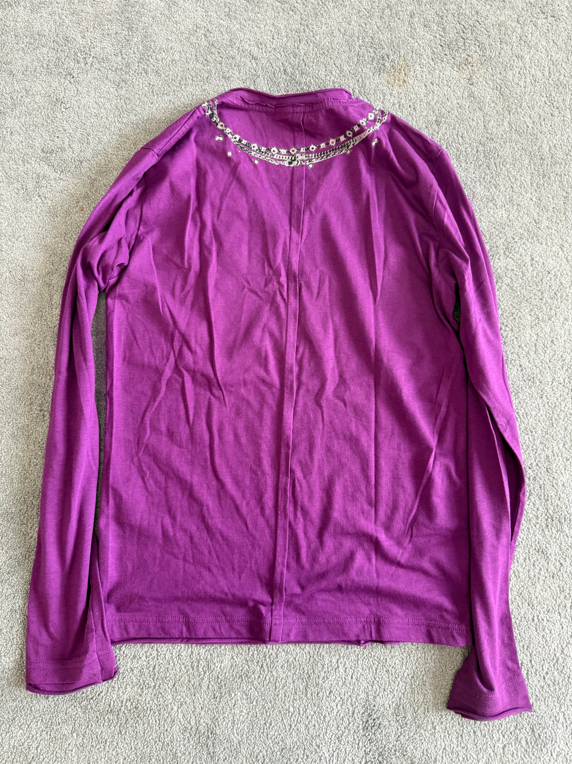 Tornado Mart Tribal Necklace Rhinestone Longsleeve