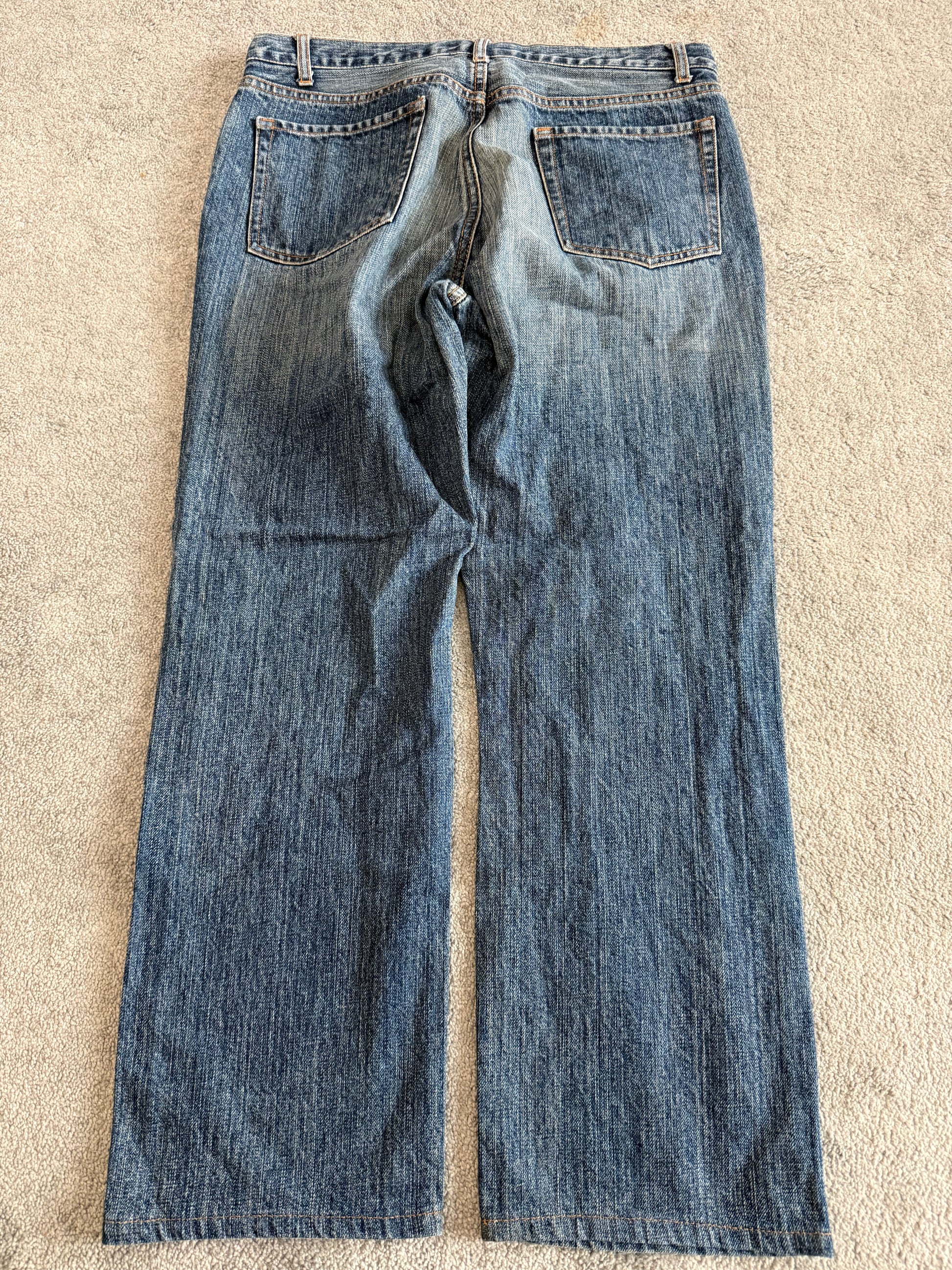 Schlussel snakecoin Leopard patched flared jeans