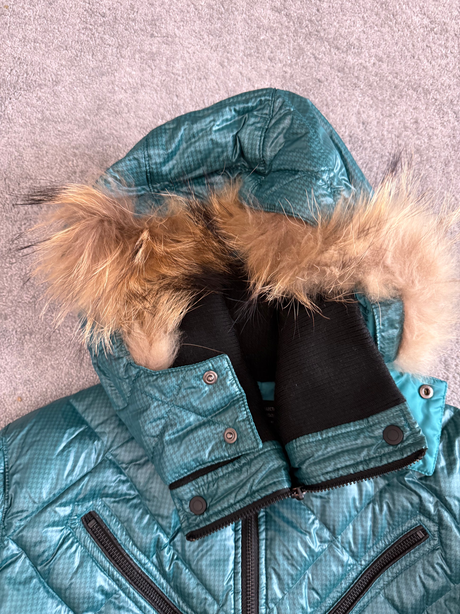Nicole Club detachable hood fur puffer jacket