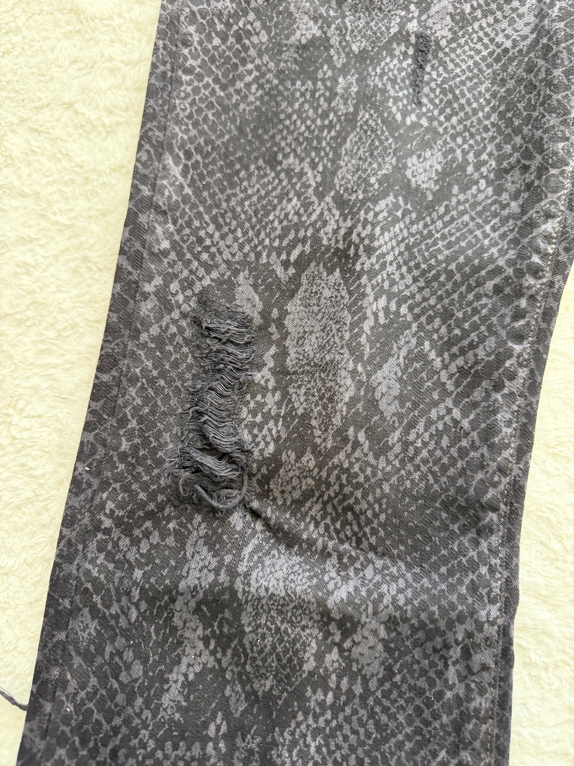 Schlussel snake coin & skin Bootcut Pants