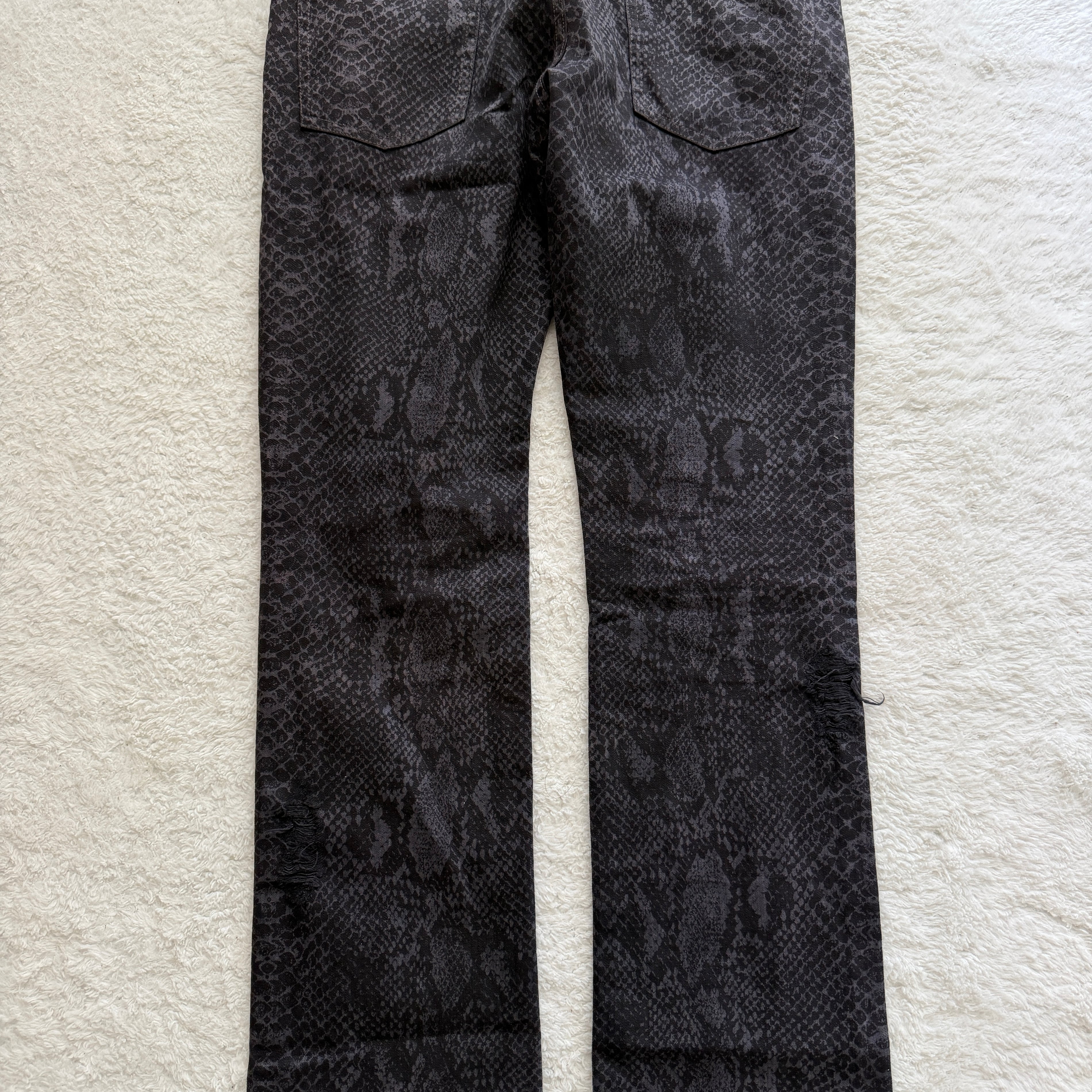 Schlussel snake coin & skin Bootcut Pants
