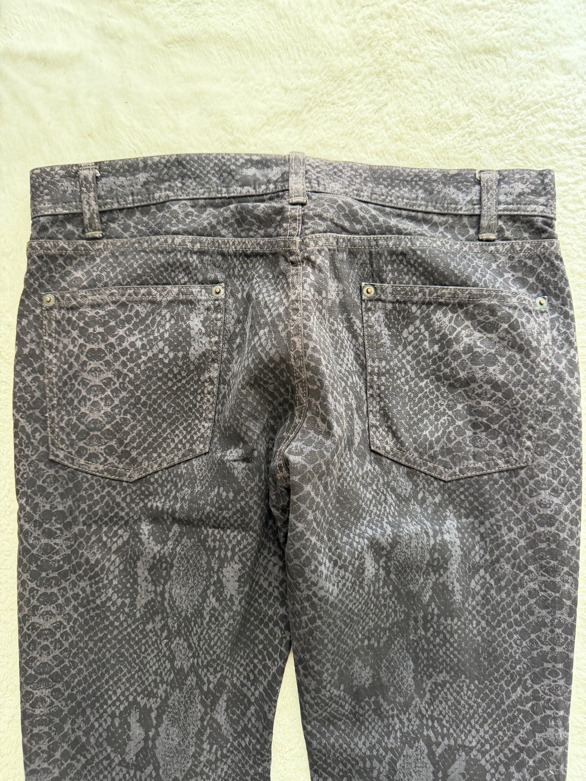 Schlussel snake coin & skin Bootcut Pants