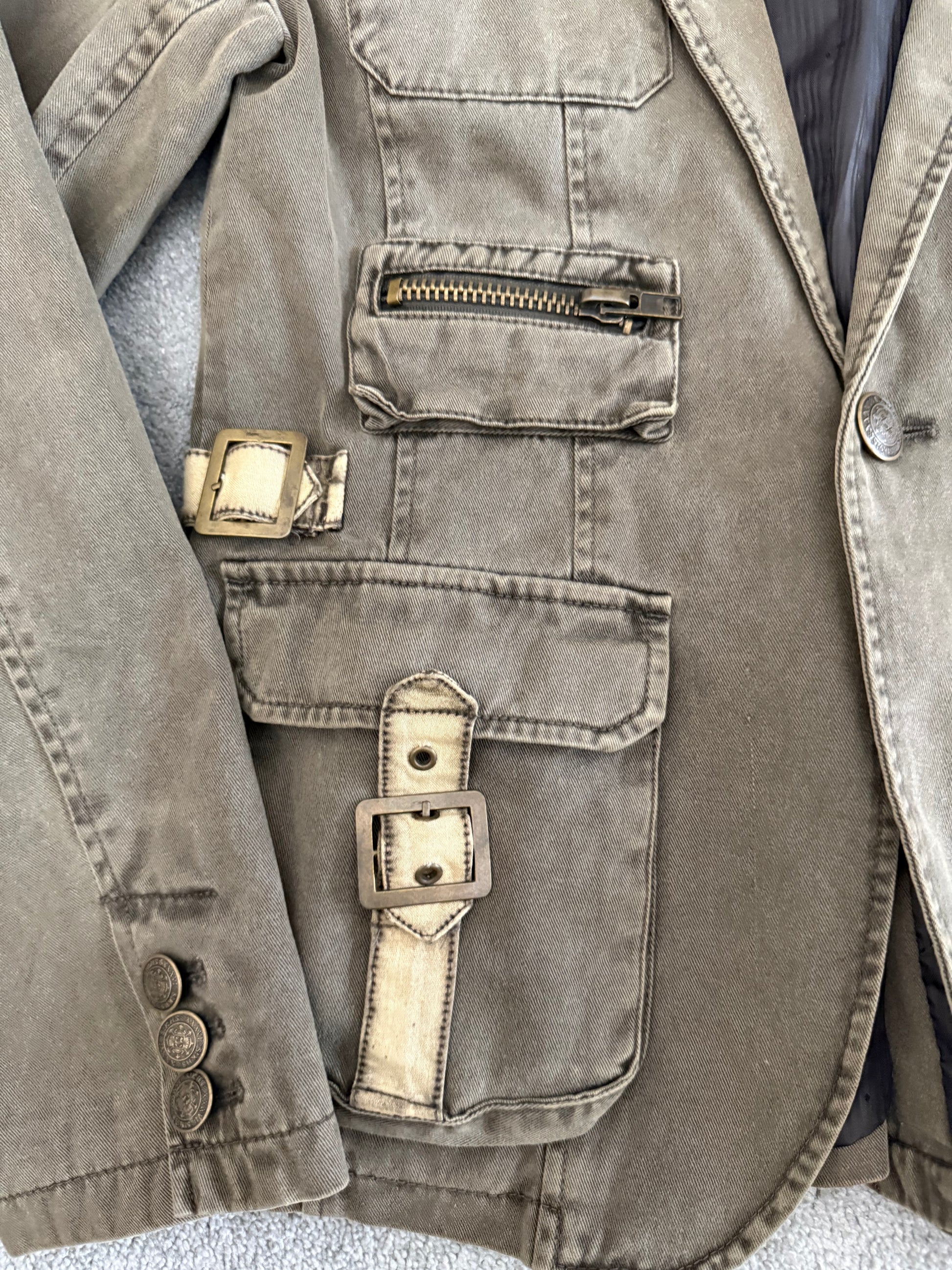 In the attic tactical strap blazer