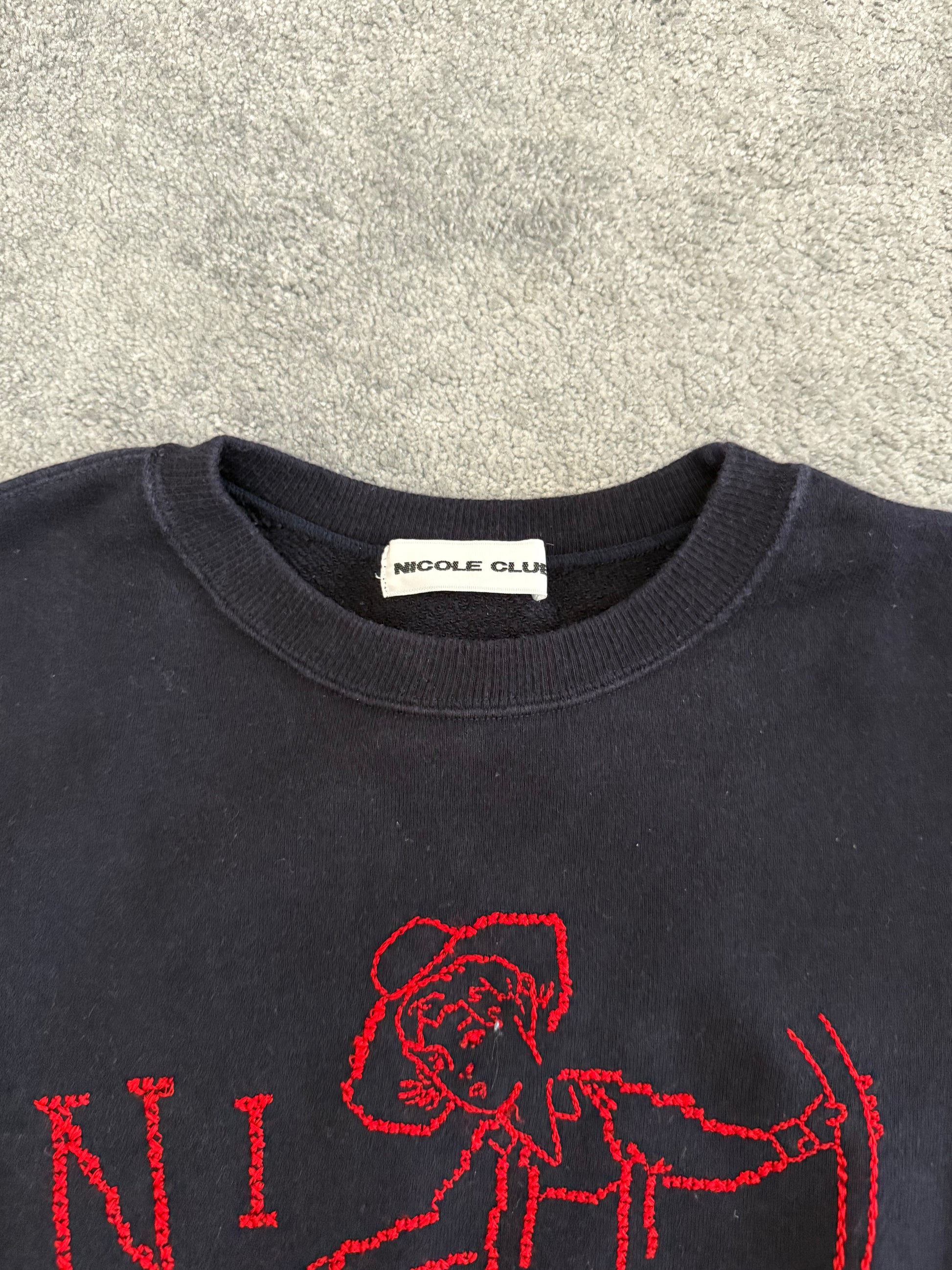 Nicole Club Christmas cropped sweater