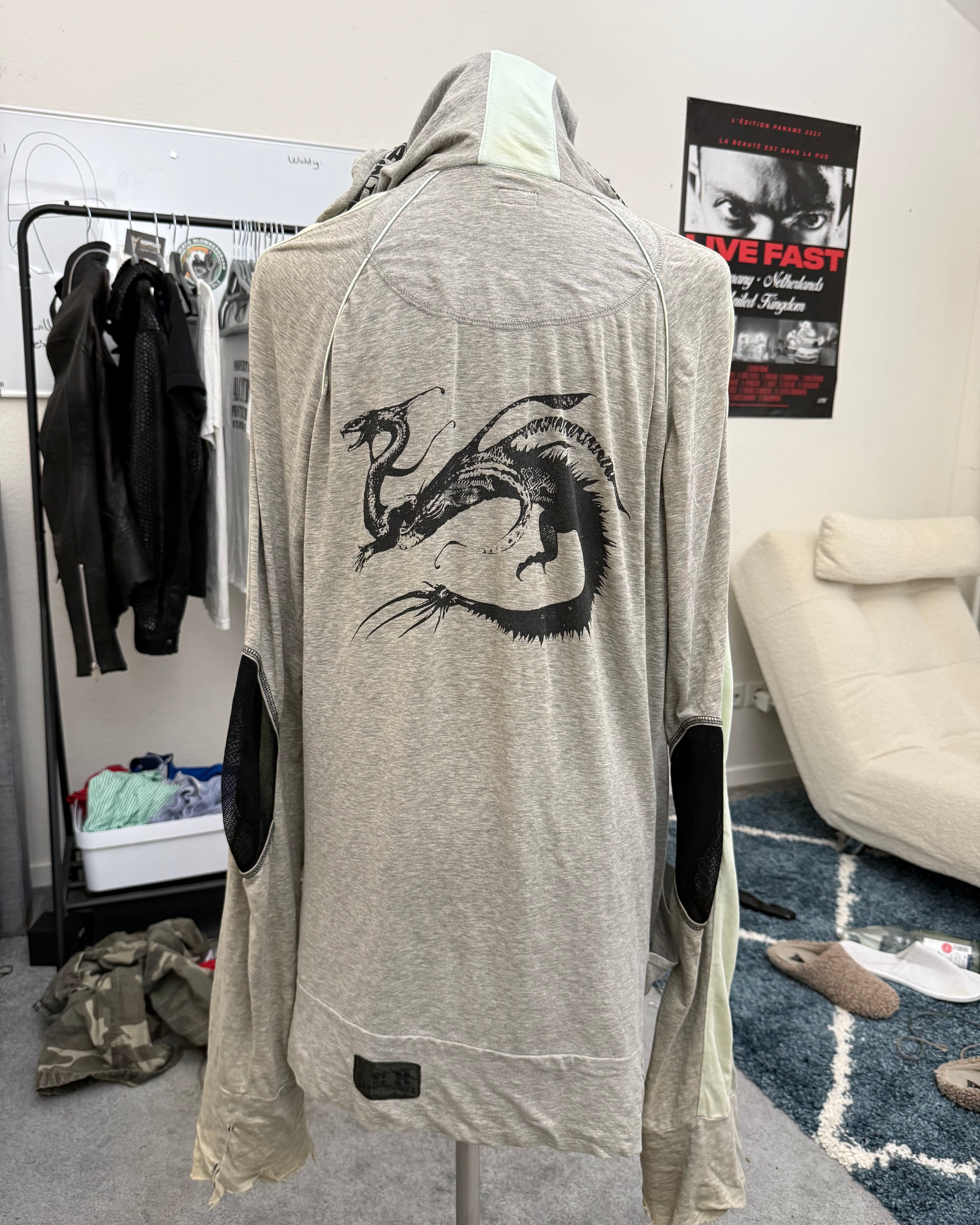 L.G.B Dragon Trip Grey Parka Size 2