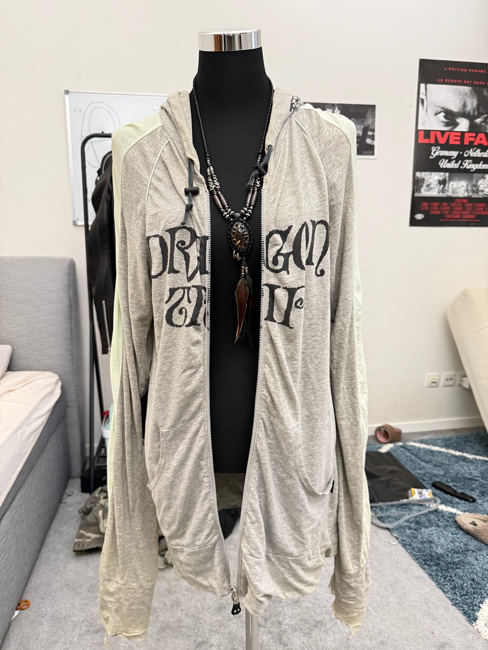 L.G.B Dragon Trip Grey Parka Size 2