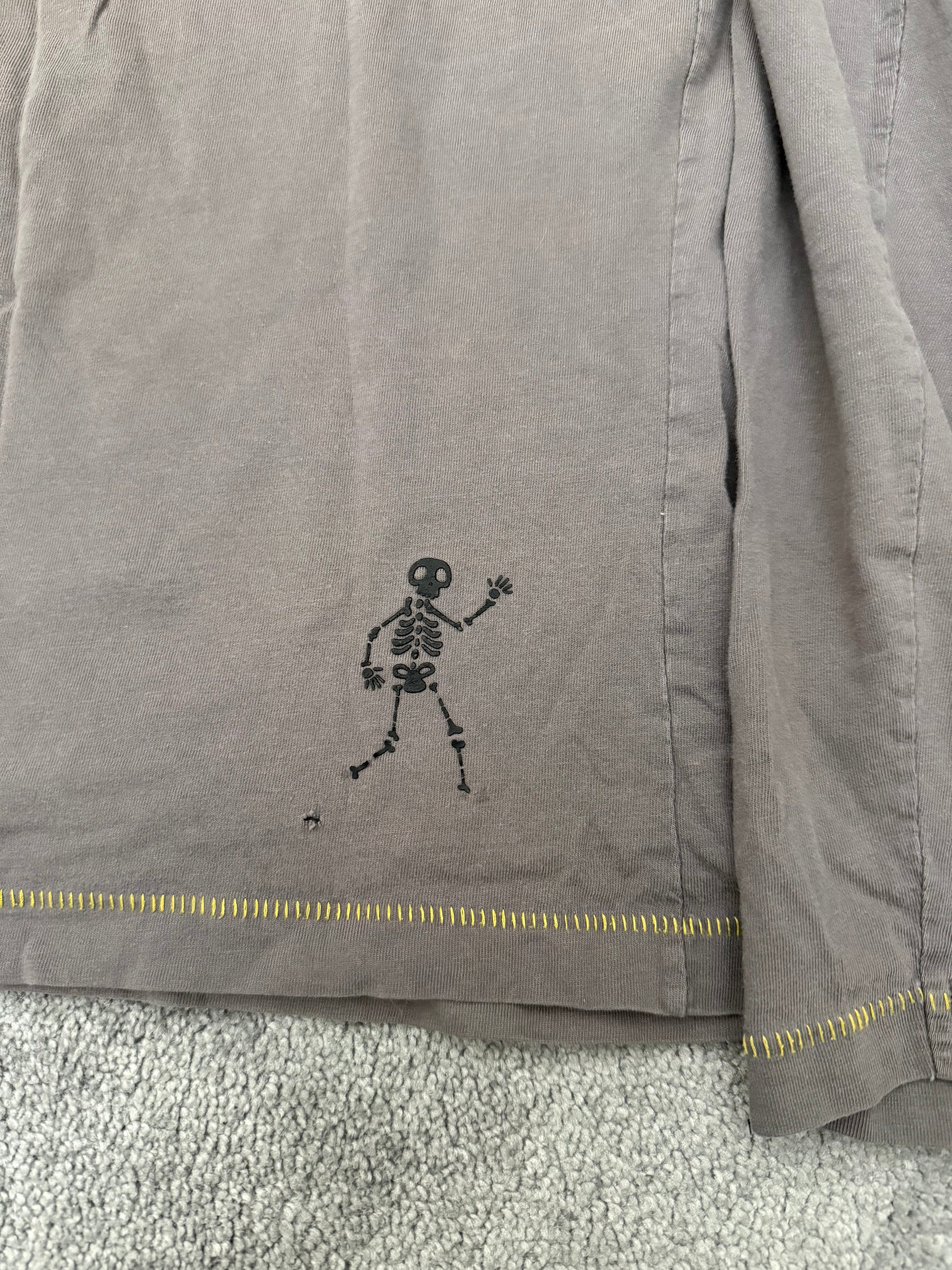 Tete de mort yellow electric detailed skull Longsleeve