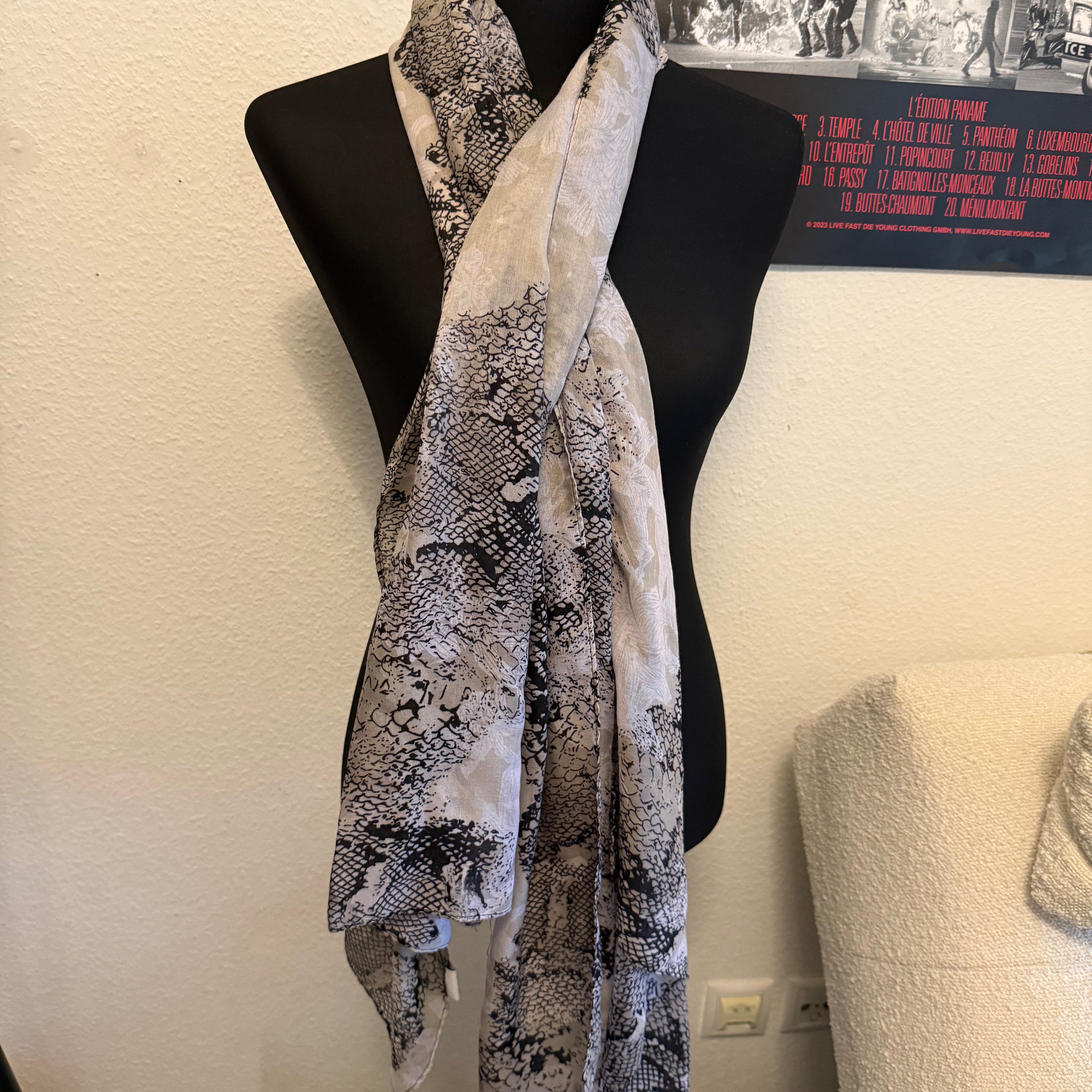 Snakeskin scarf