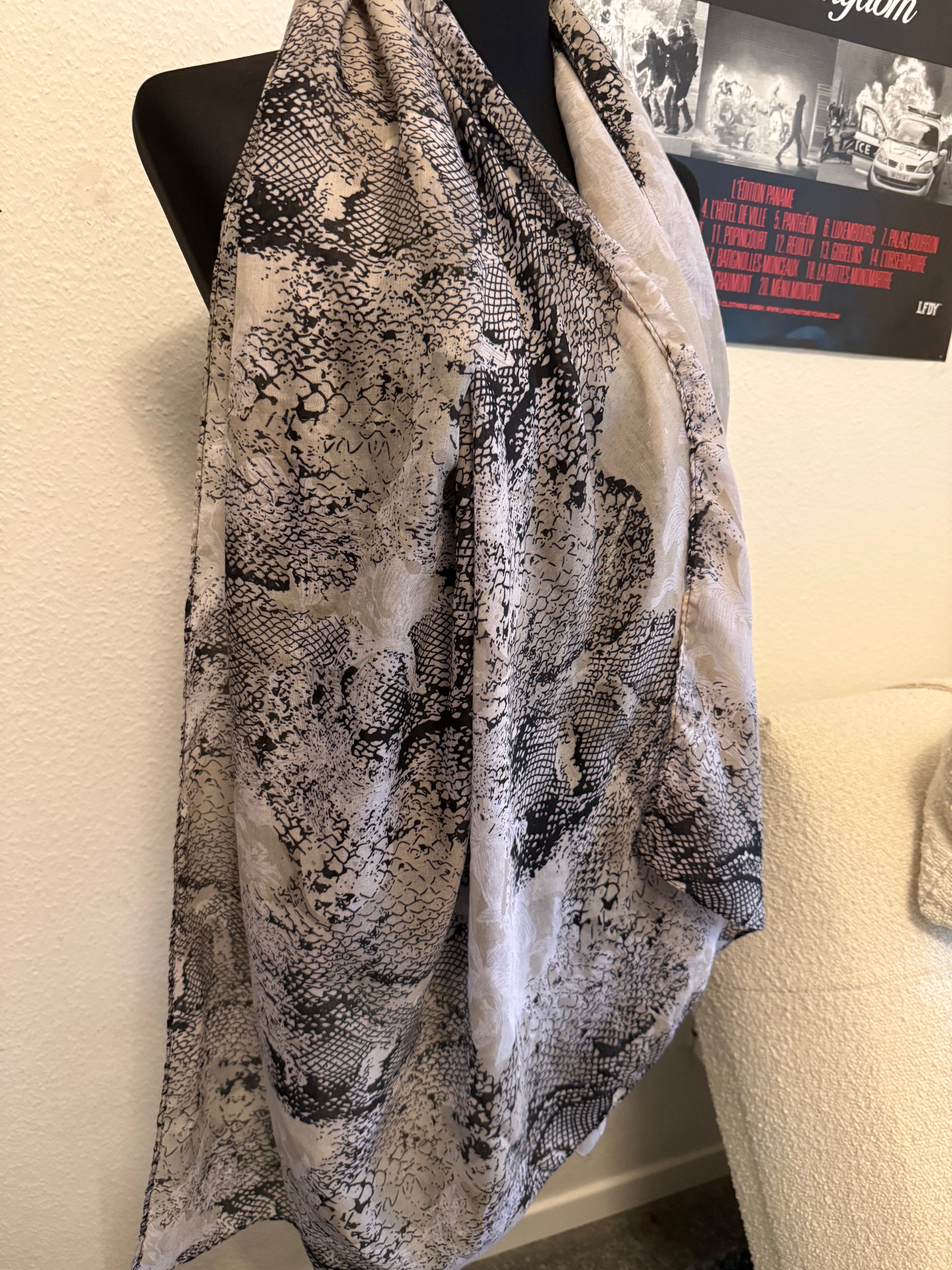 Snakeskin scarf