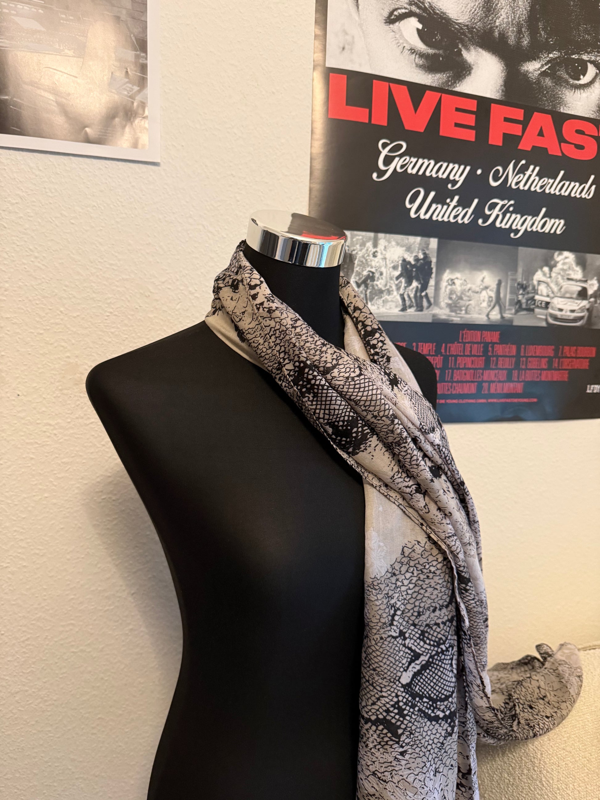 Snakeskin scarf