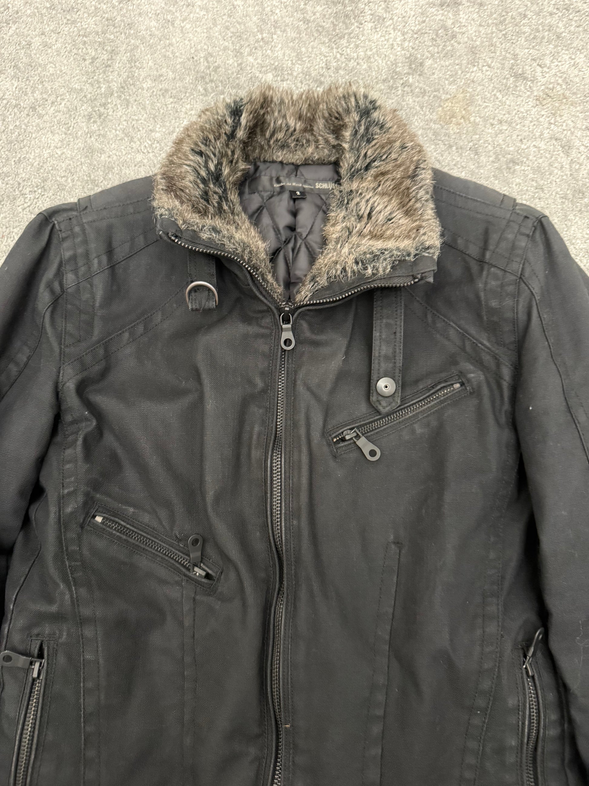 Schlussel Rabbit fur madness puffer jacket