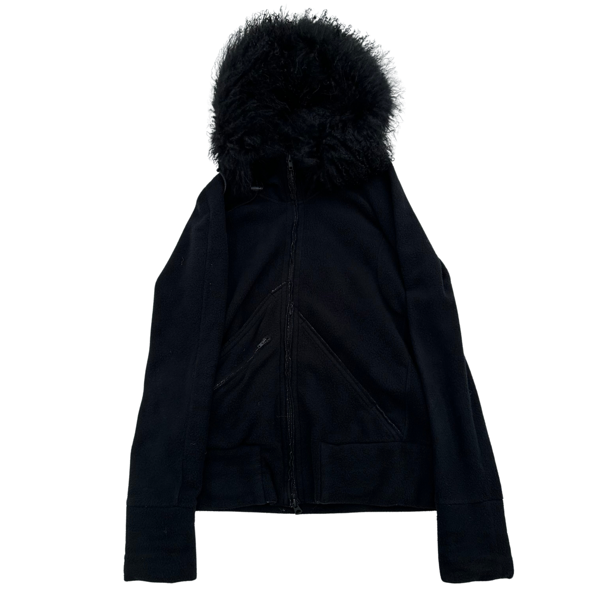 Ifsixwasnine Hyena spine fur parka