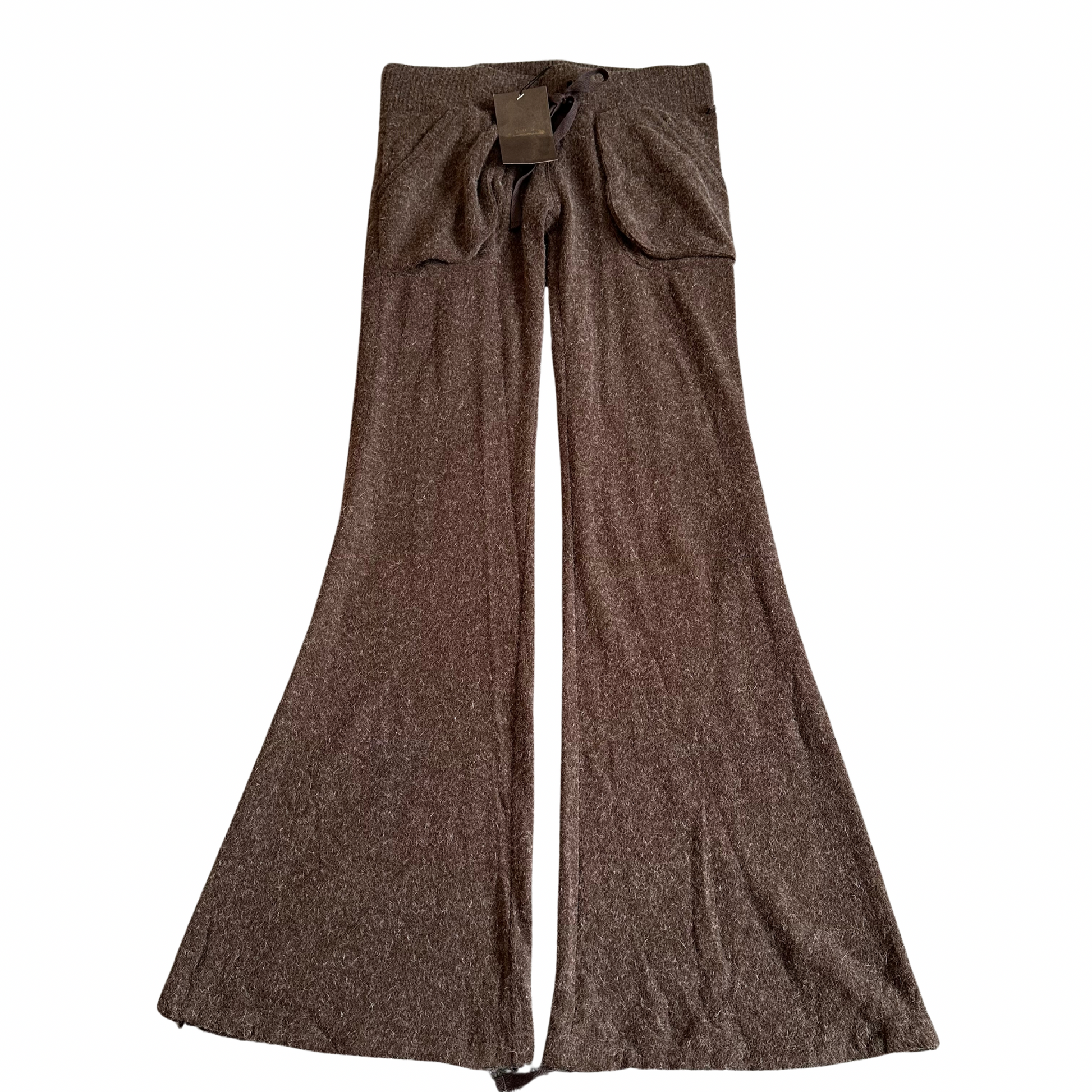 G.O.A 3D pocket Angora wool flared pants