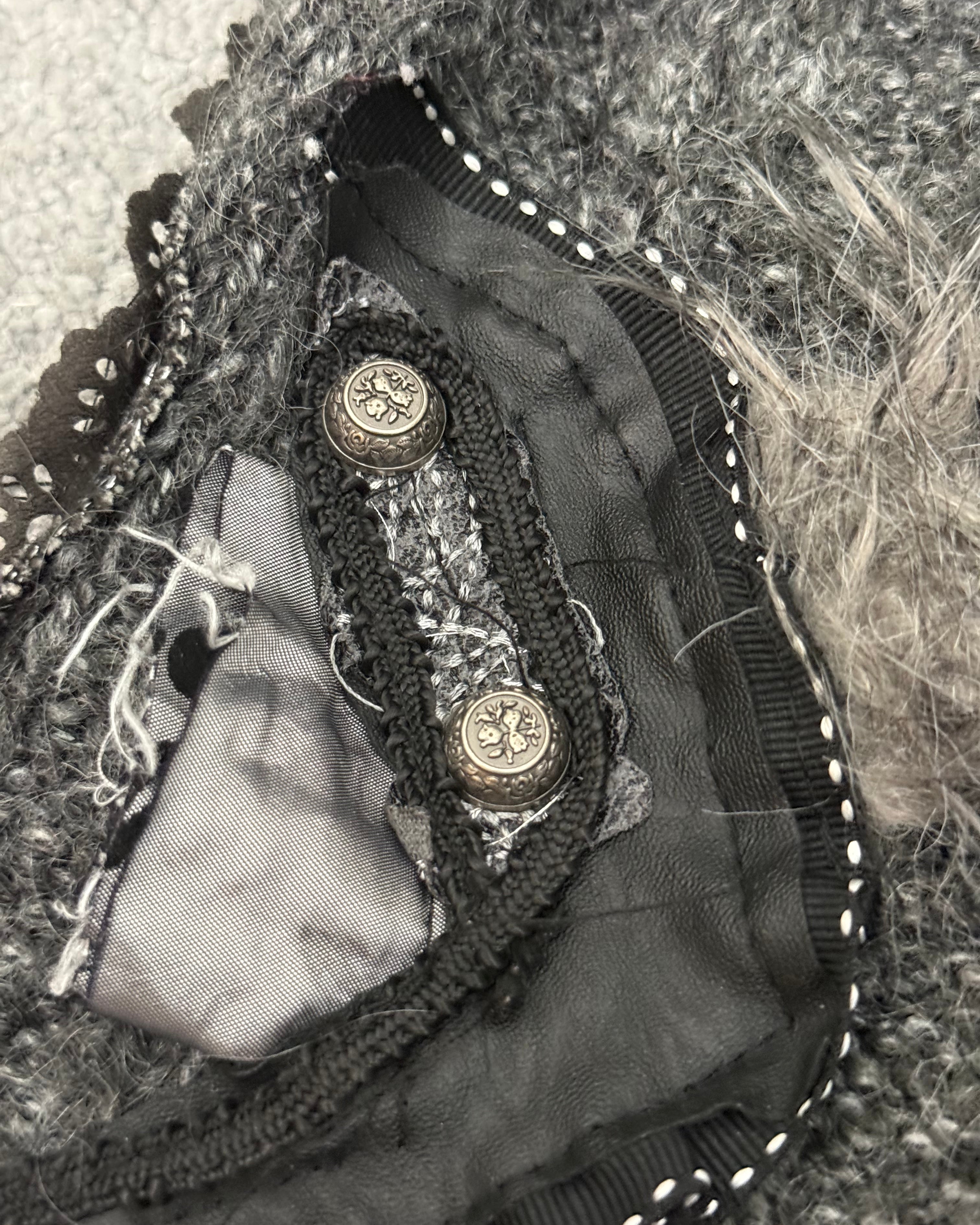 Juju studded fur vest