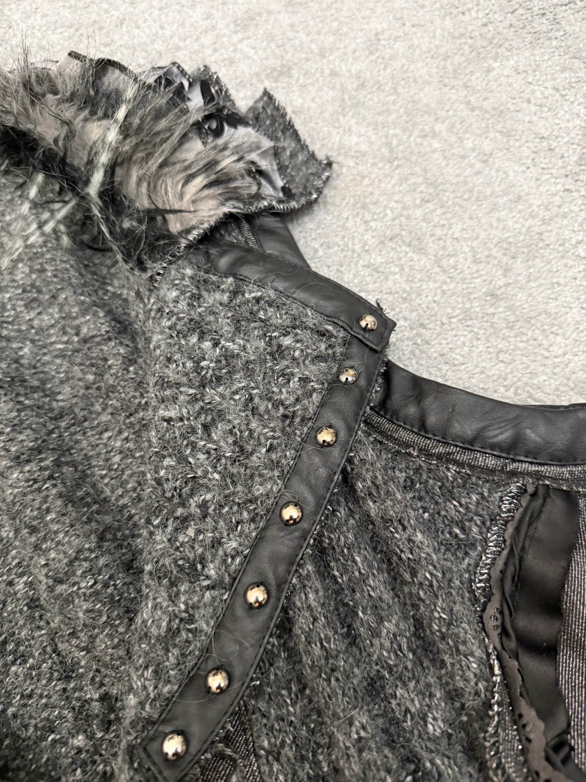 Juju studded fur vest