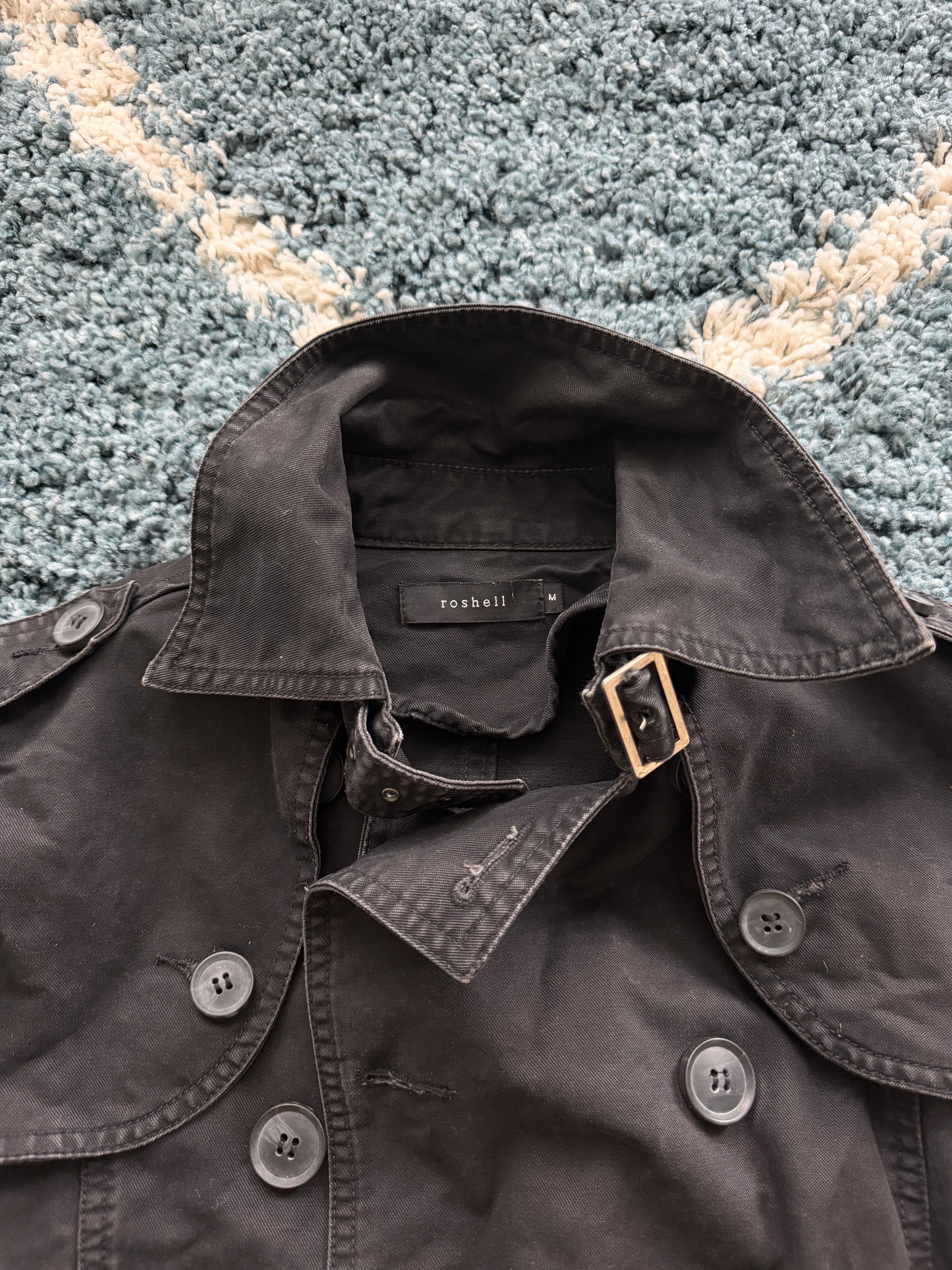 Roshell Military Flap Belt Coat