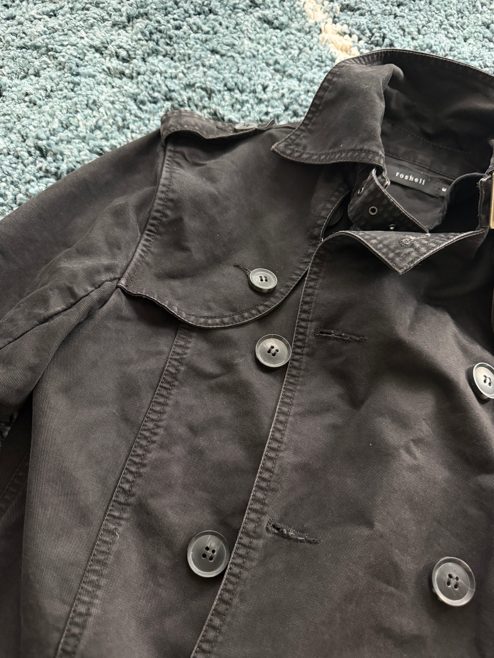 Roshell Military Flap Belt Coat