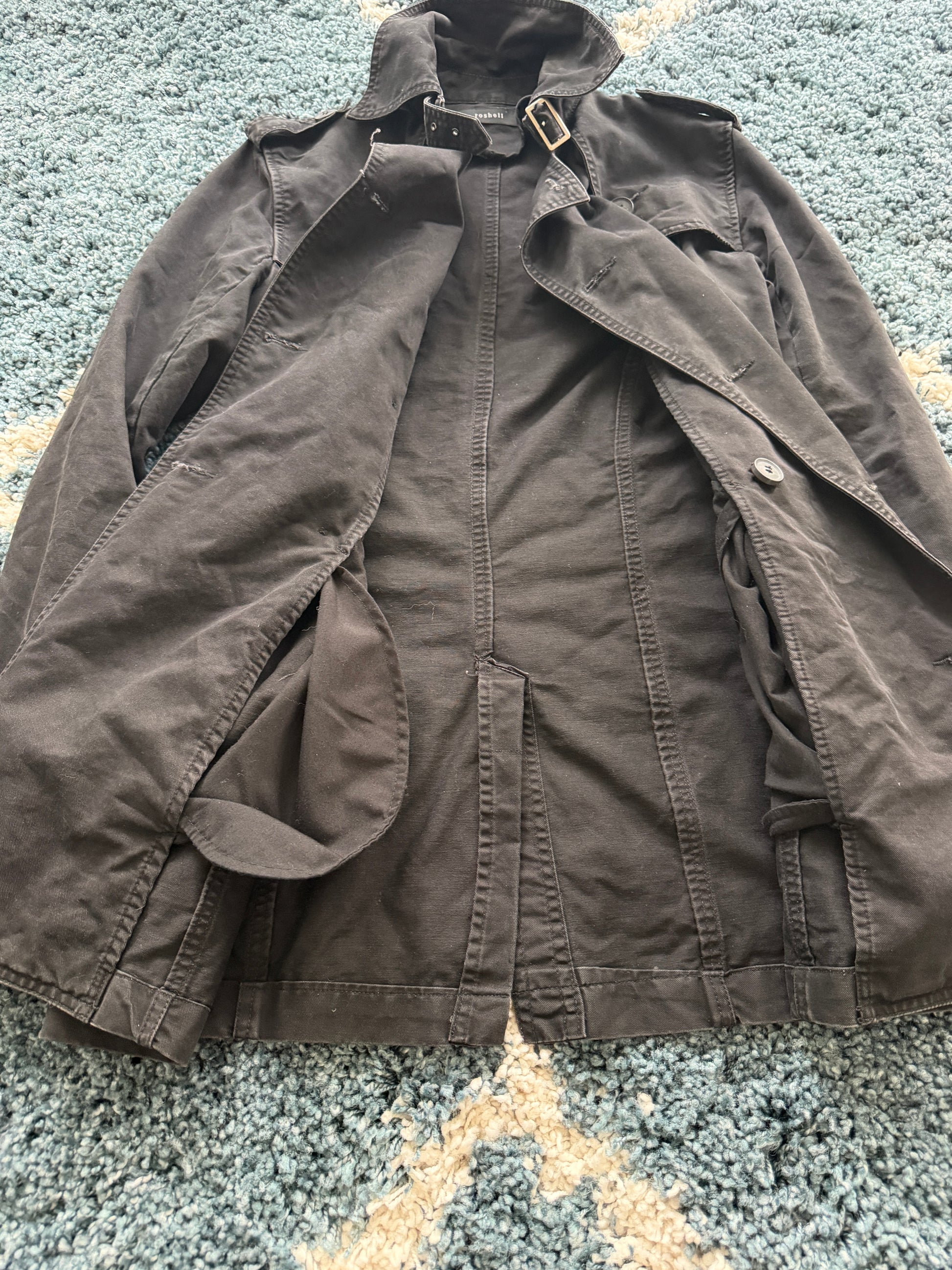 Roshell Military Flap Belt Coat