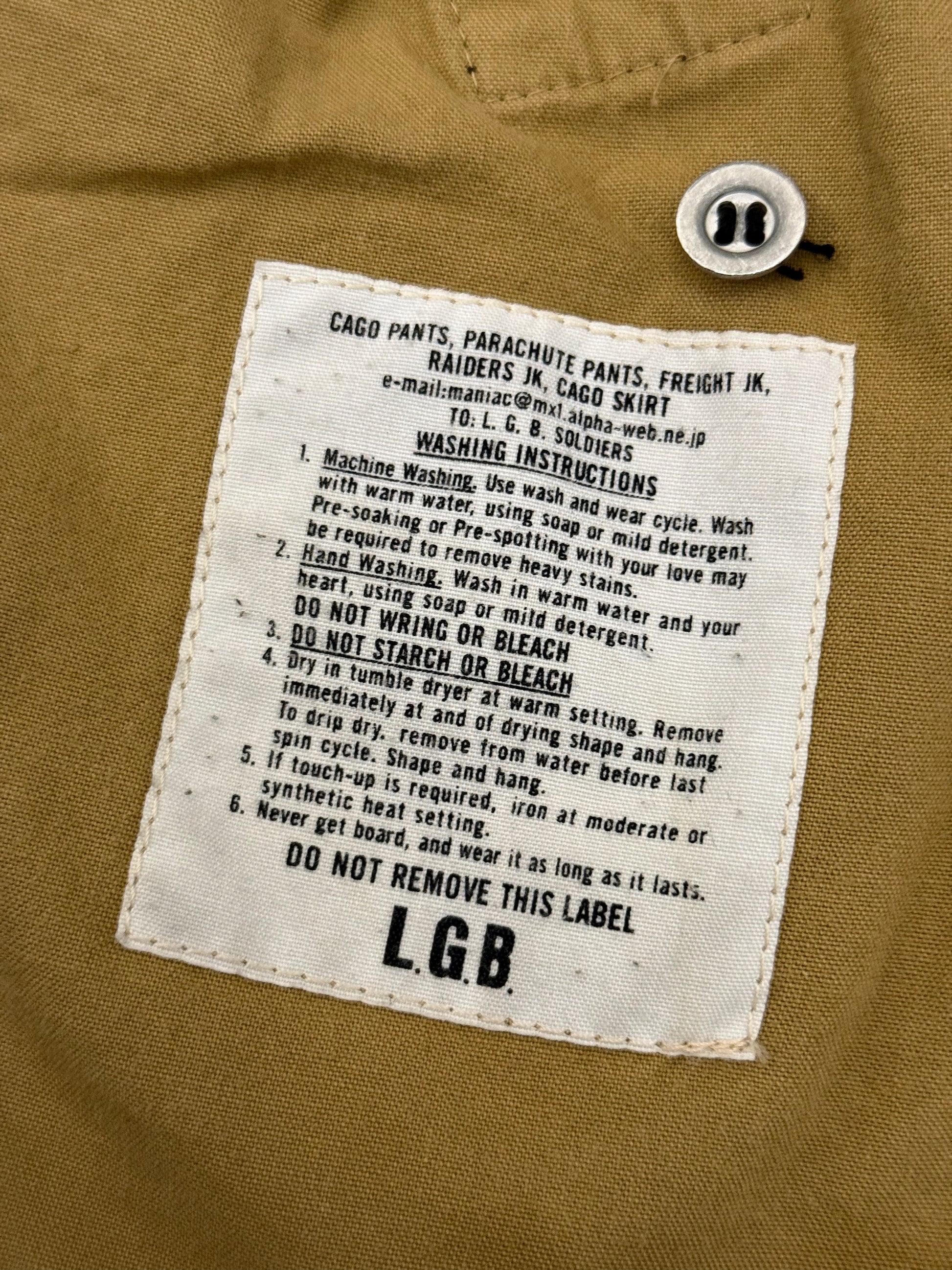 L.G.B detachable pilot jacket