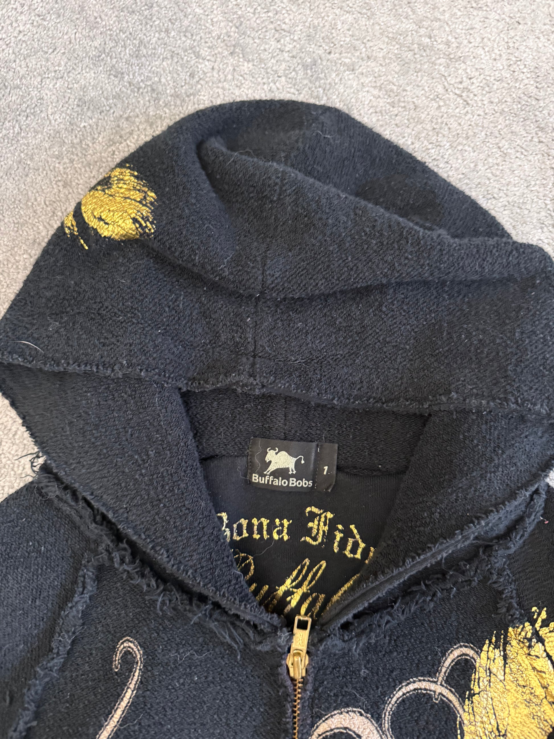 Buffalo Bobs golden plated feather ribbed cotton jacket