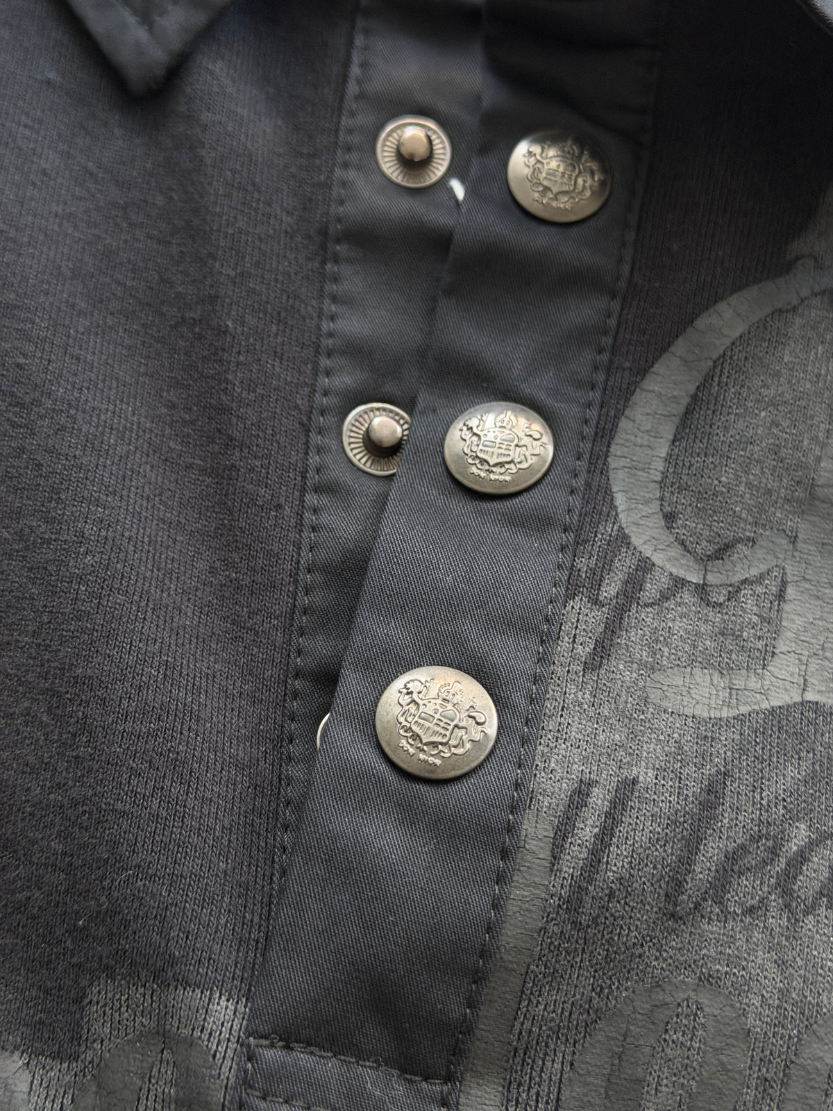 In The Attic Waxed Patched Polo Shirt
