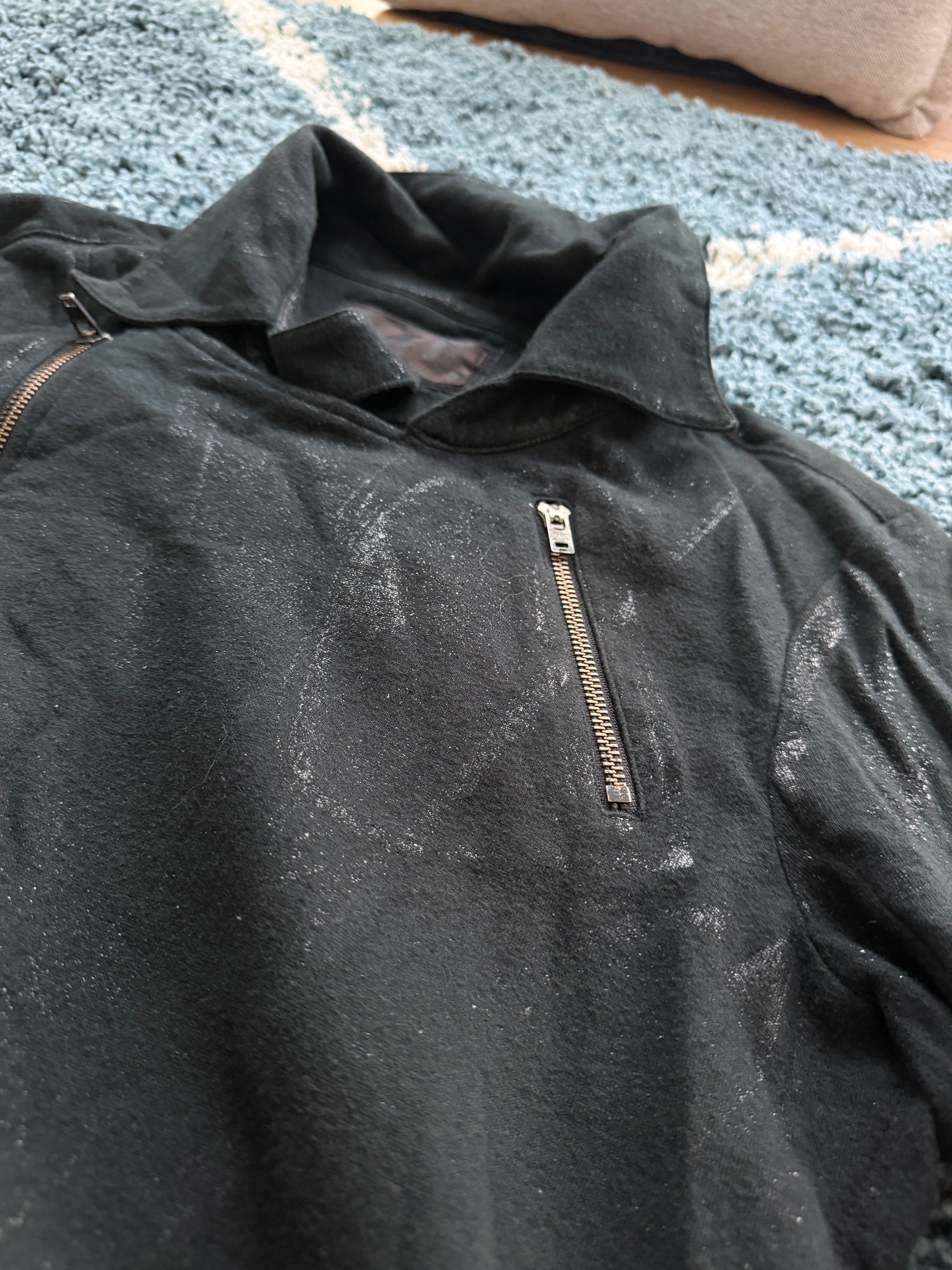 L.G.B. Waxed Glitter Rider Jacket