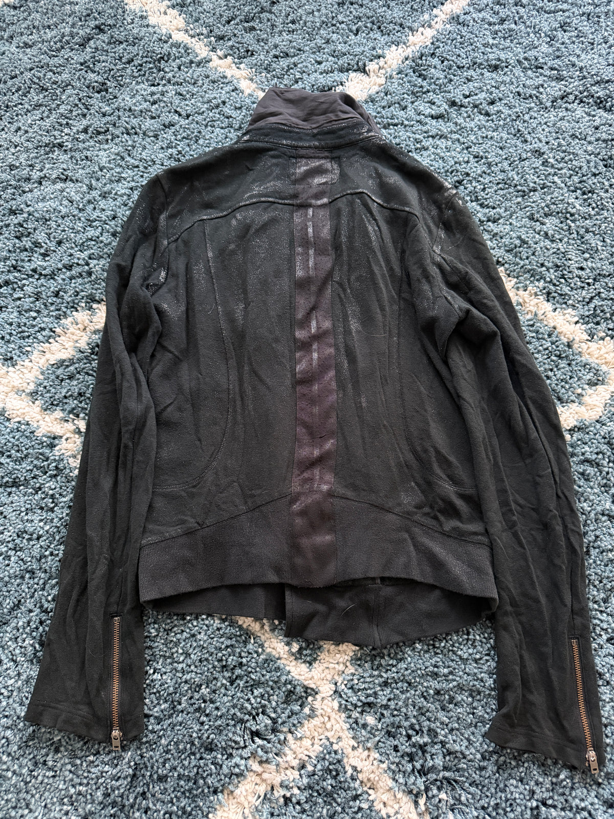 L.G.B. Waxed Glitter Rider Jacket