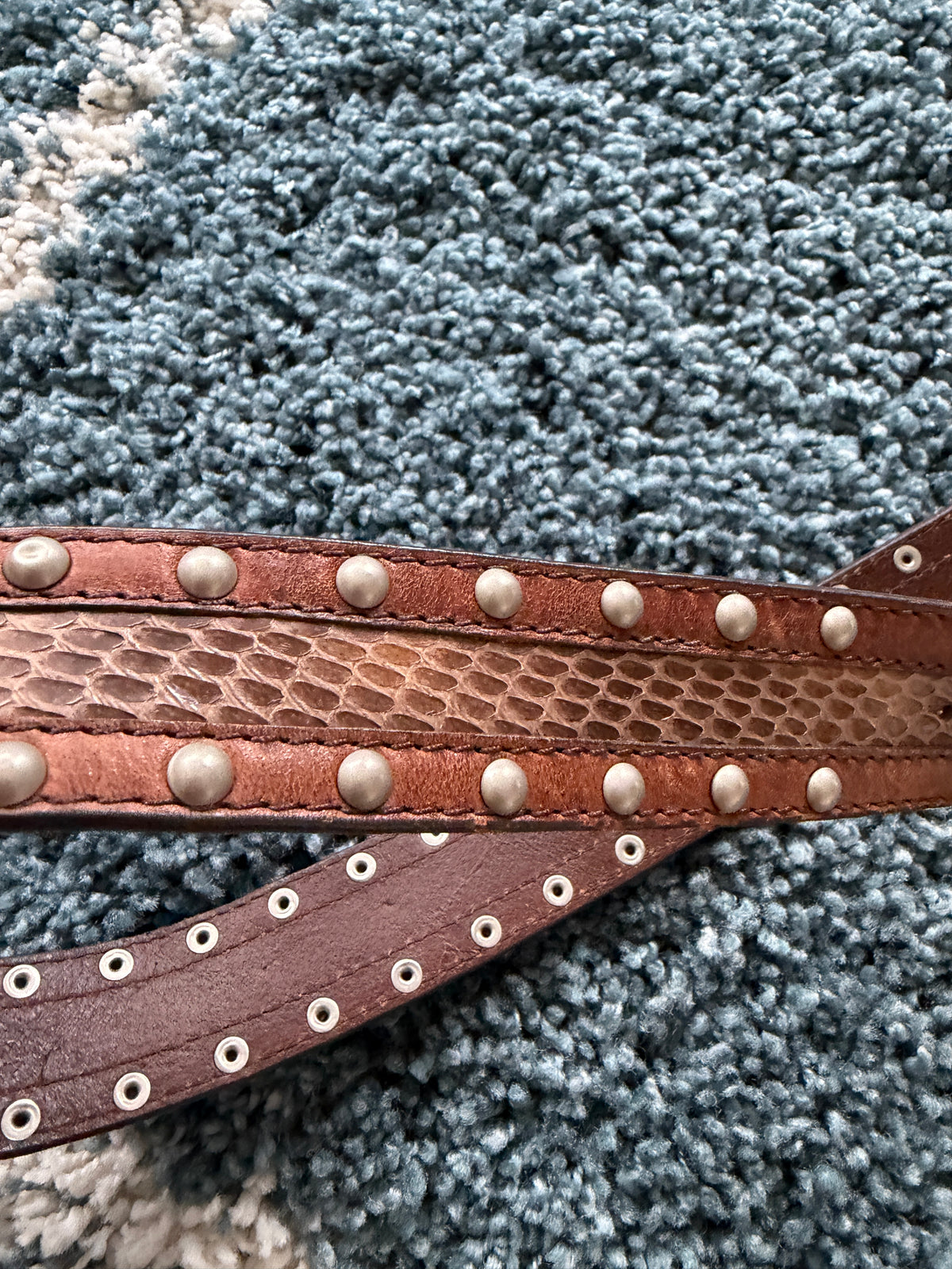 Nicole Club Snakeskin Belt