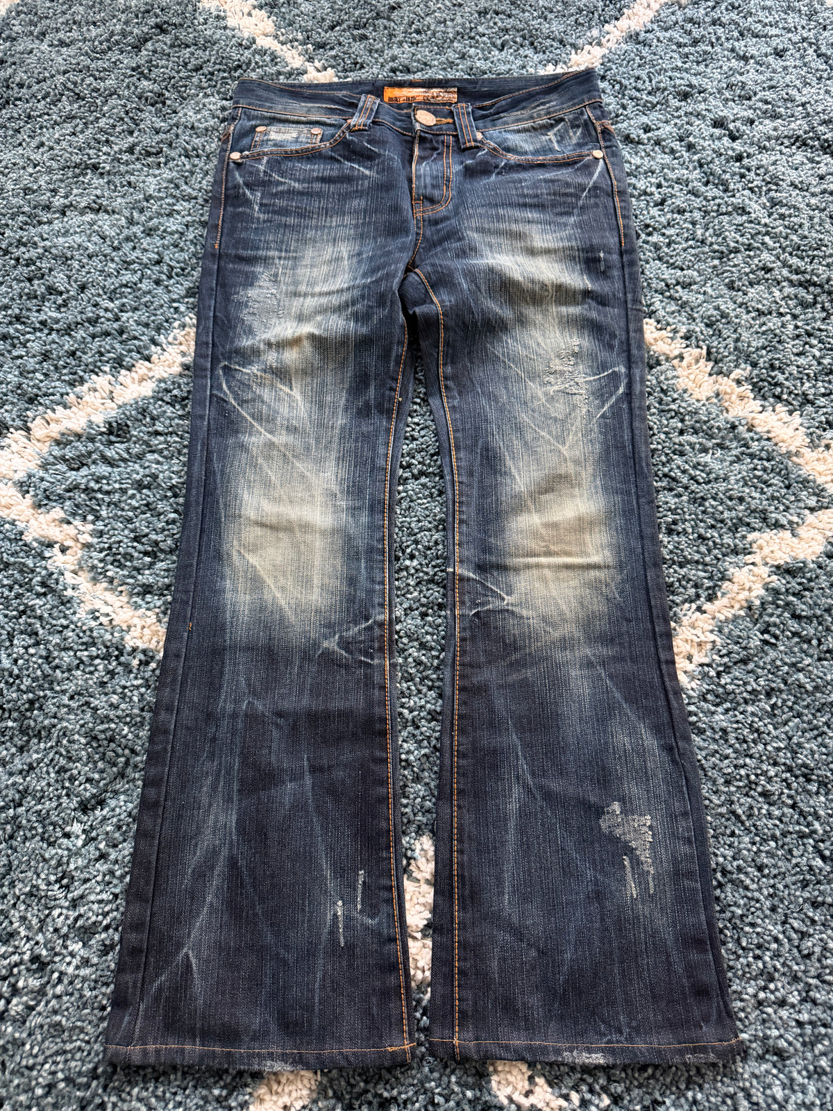 Husky Metal Eagle Tribal Flared Pants