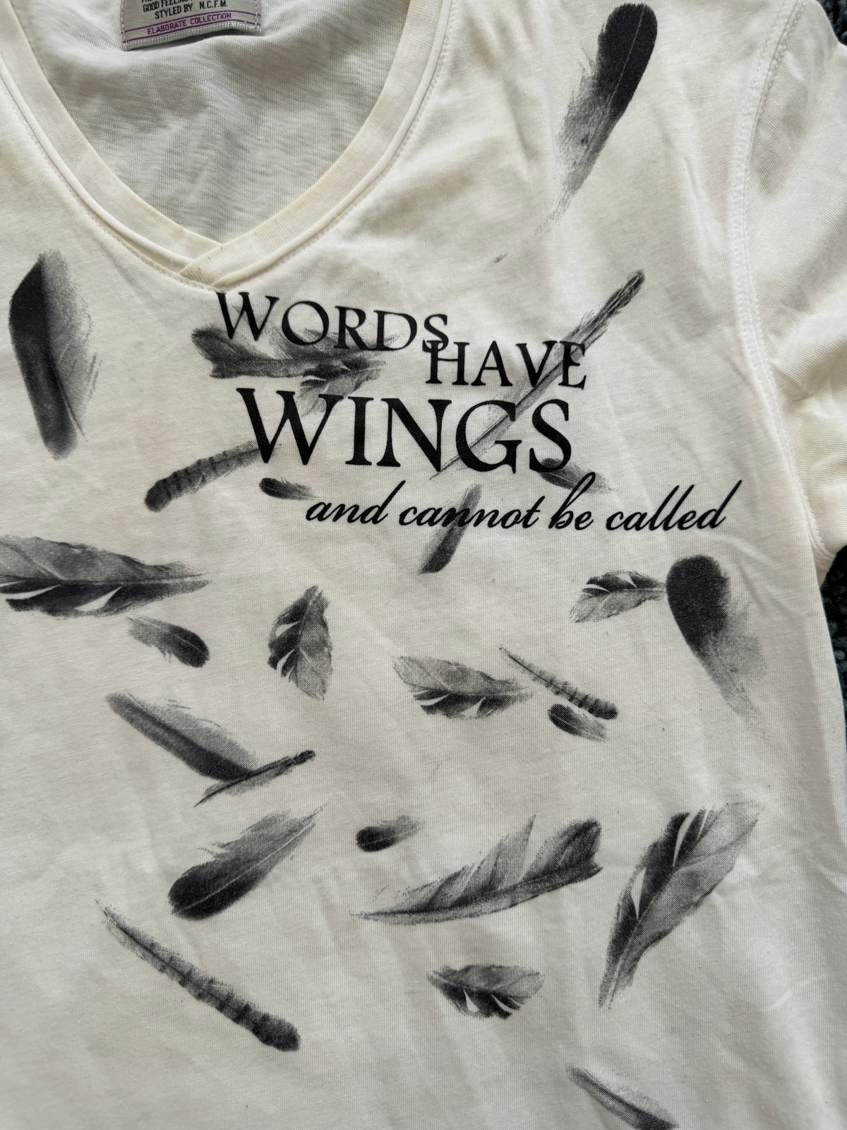 Nicole Club Feather Poem Shirt