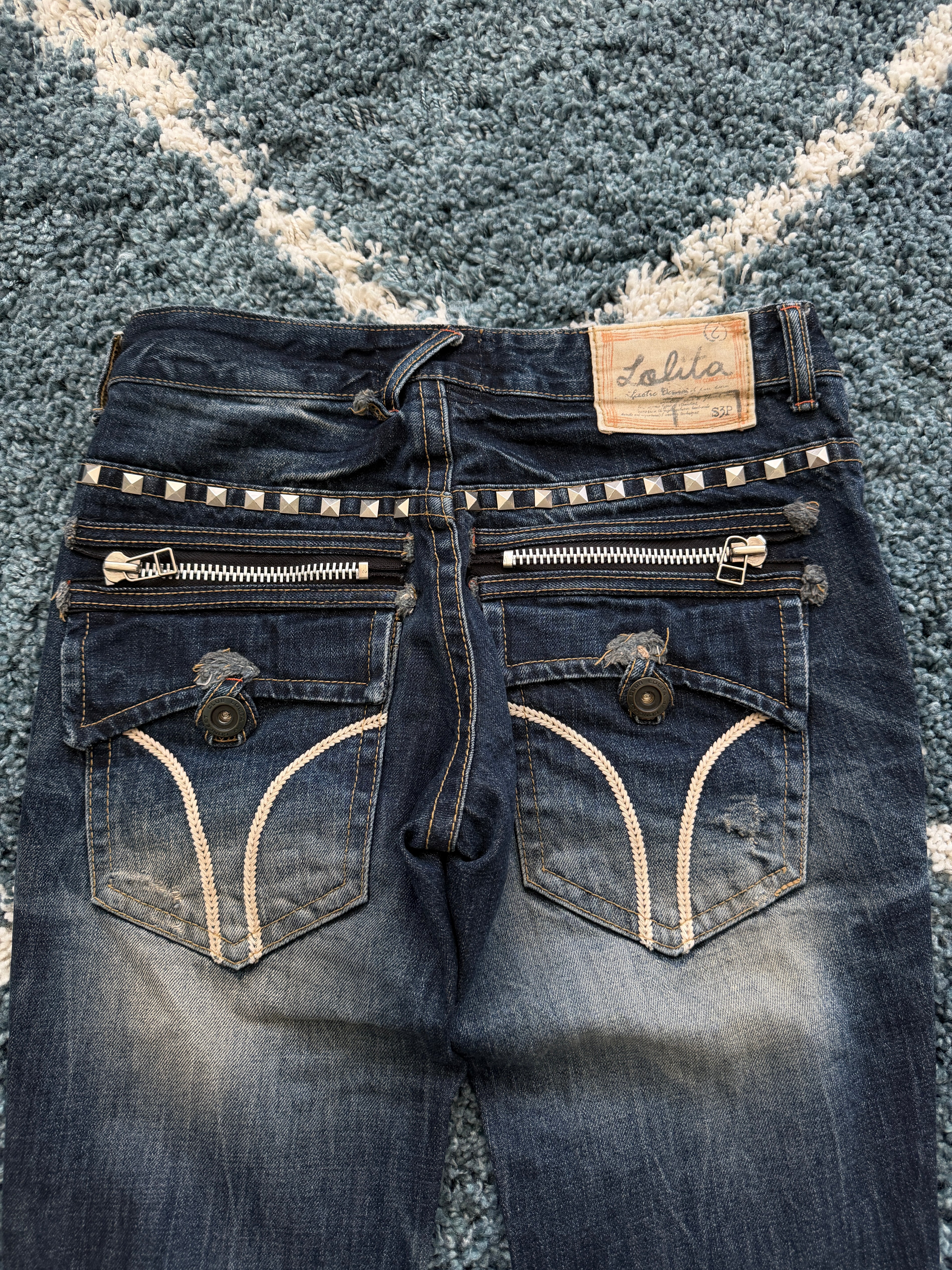 Lolita Studded Clawmark Flared Pants