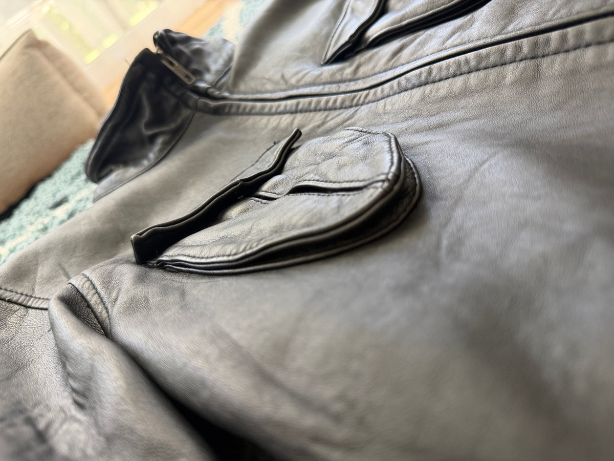 Glamb 3D Pocket Leather Jacket