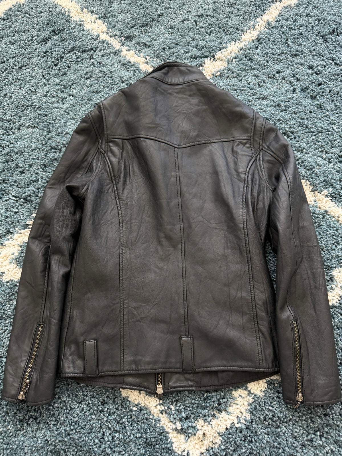Glamb 3D Pocket Leather Jacket