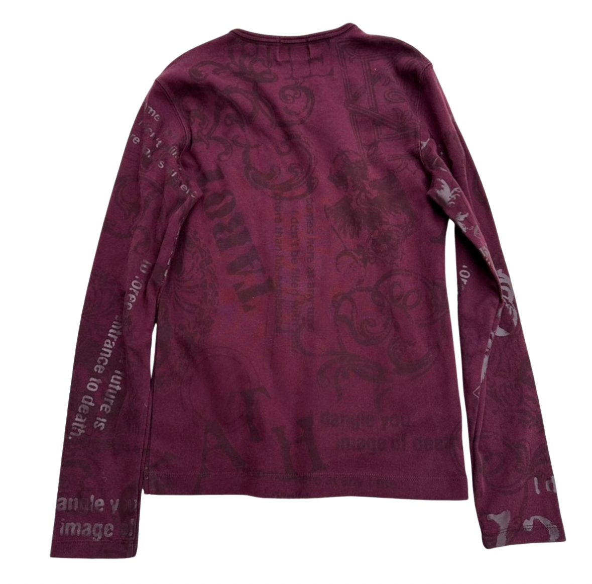 Nicole Club Red Tattoo Tribal Longsleeve