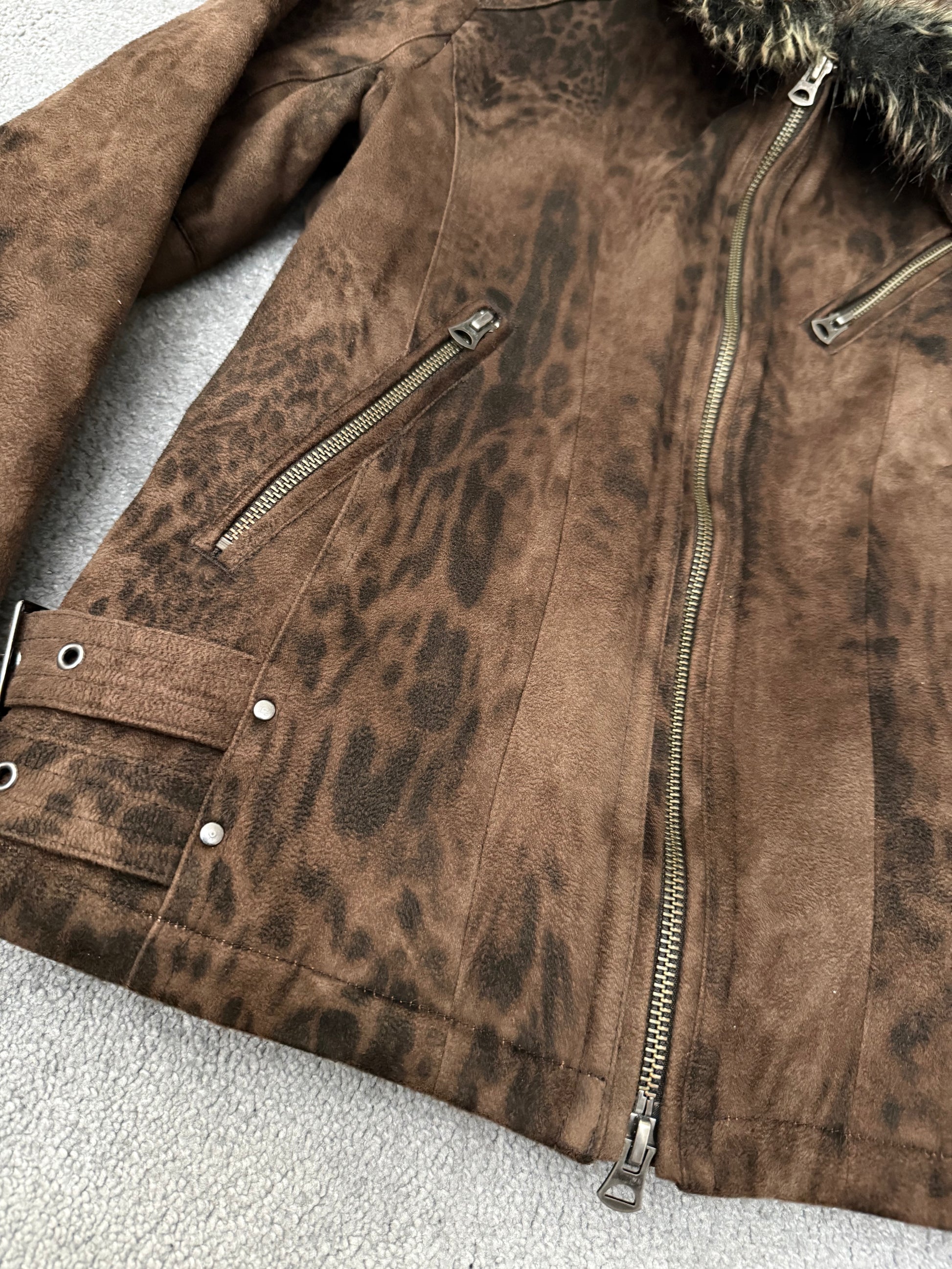 Tornado Mart 00‘s Leopard infusion fur jacket