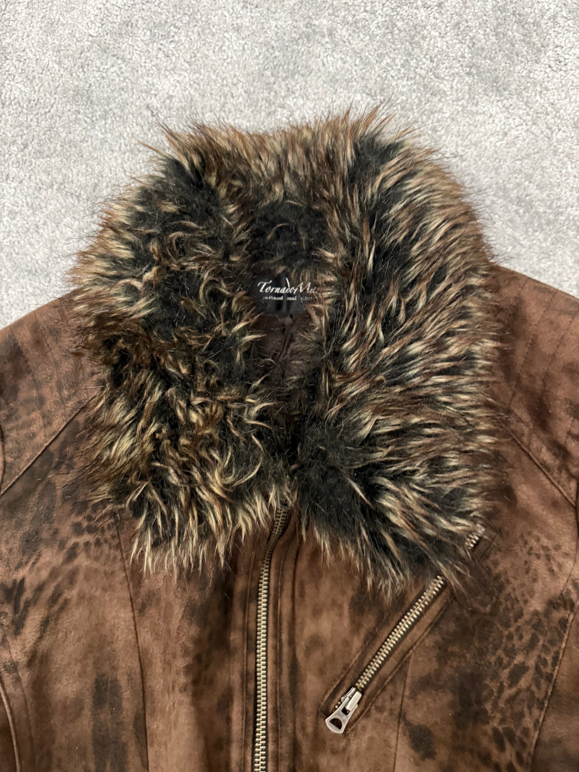 Tornado Mart 00‘s Leopard infusion fur jacket